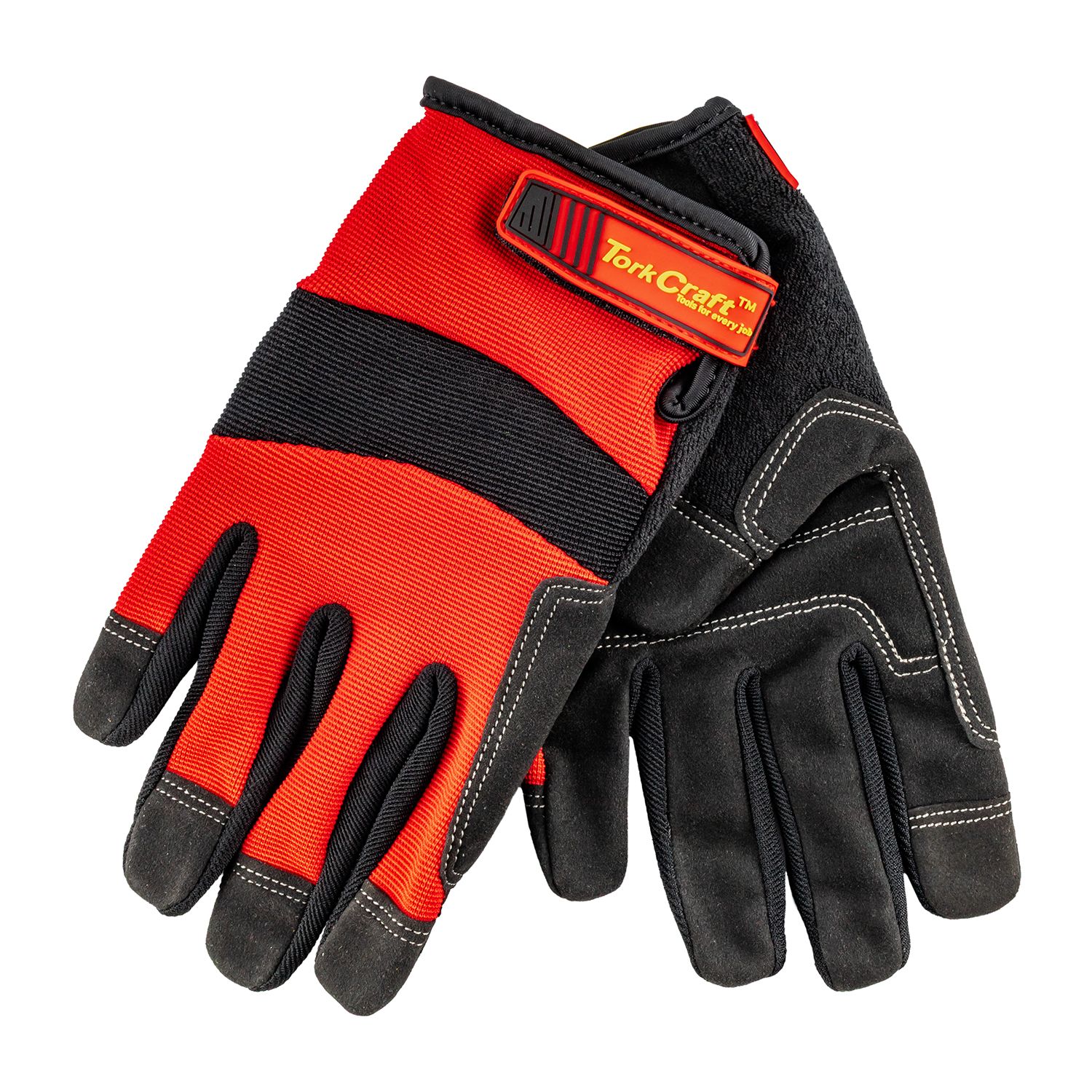 Work Glove Large-all Purpose Red With Touch Finger
