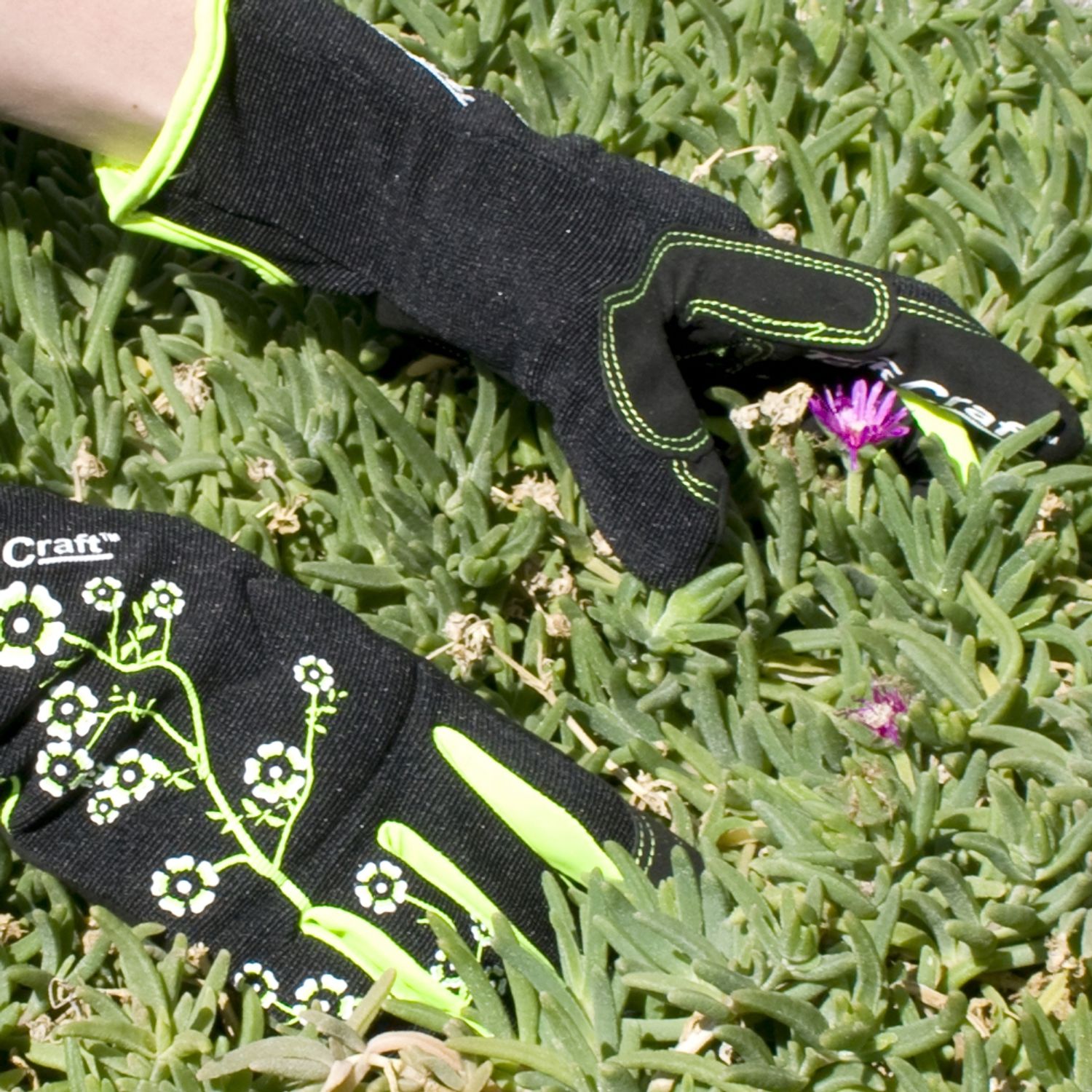 Ladies Slim Fit X-small Garden Gloves Black