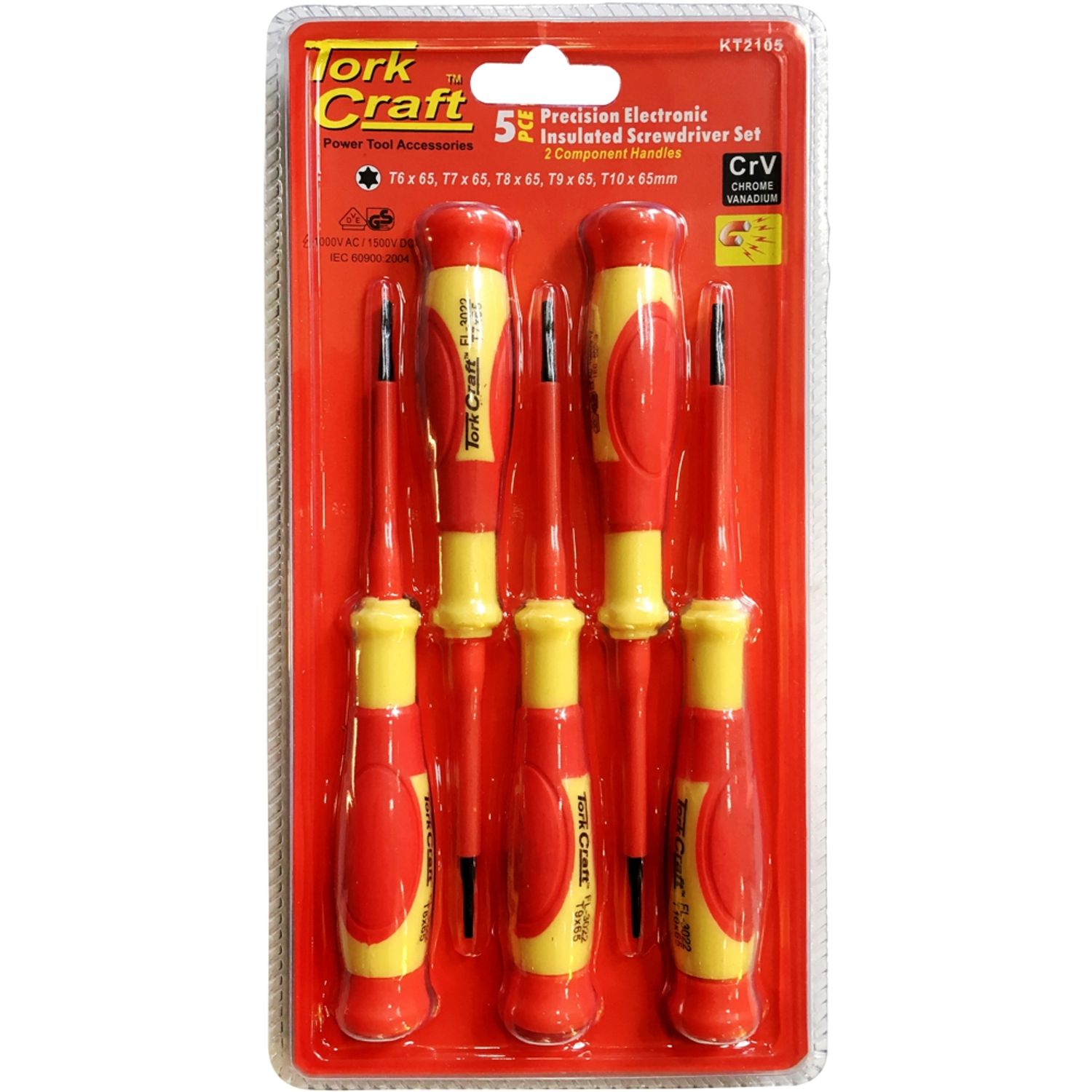 5pc Precision Electronic Insulated Screwdriver Set