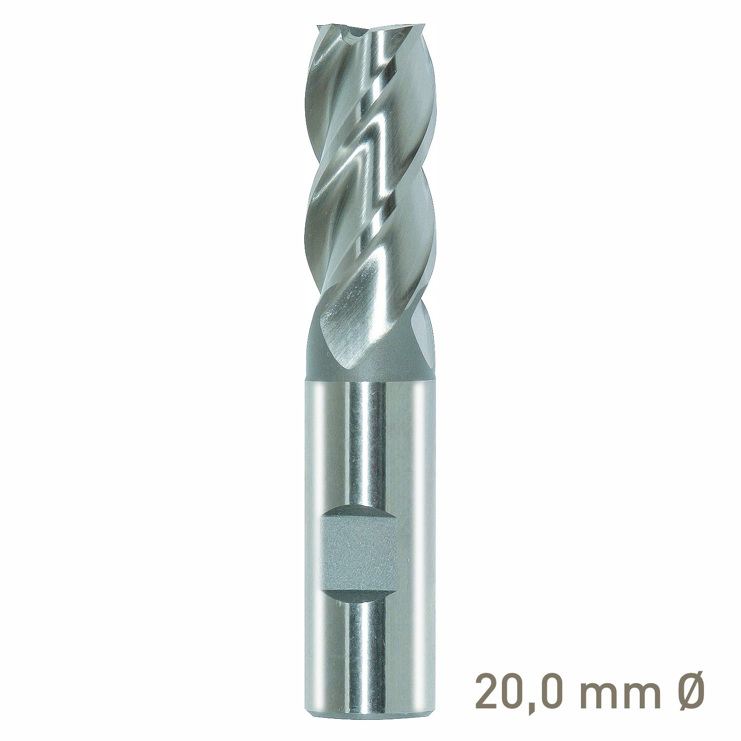 MAYKESTAG HSS-Co8 end mill 20mm short series DIN 844 K