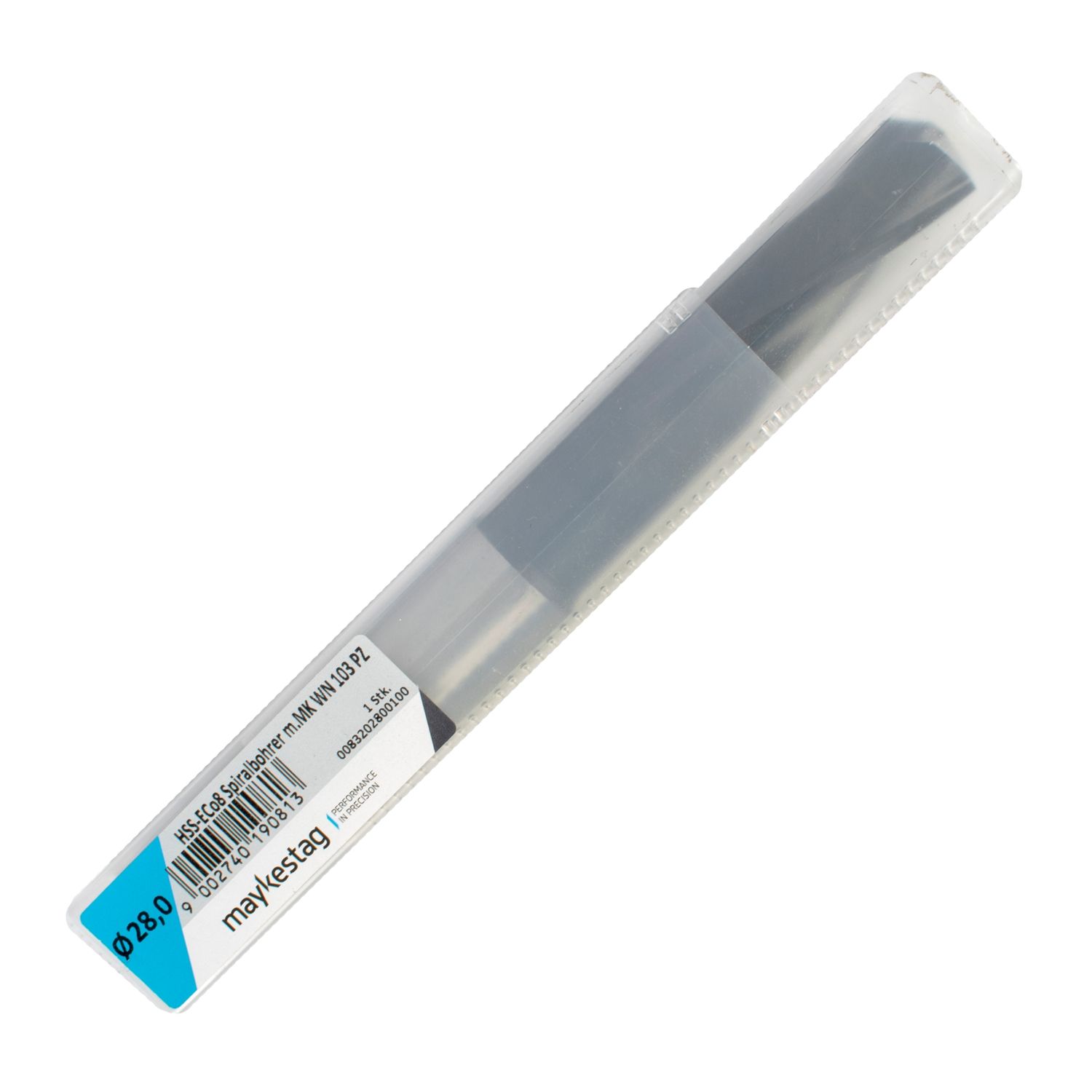 MAYKESTAG HSS-Co8 Morse Taper Shank Drill 28mm Short Series Steamed