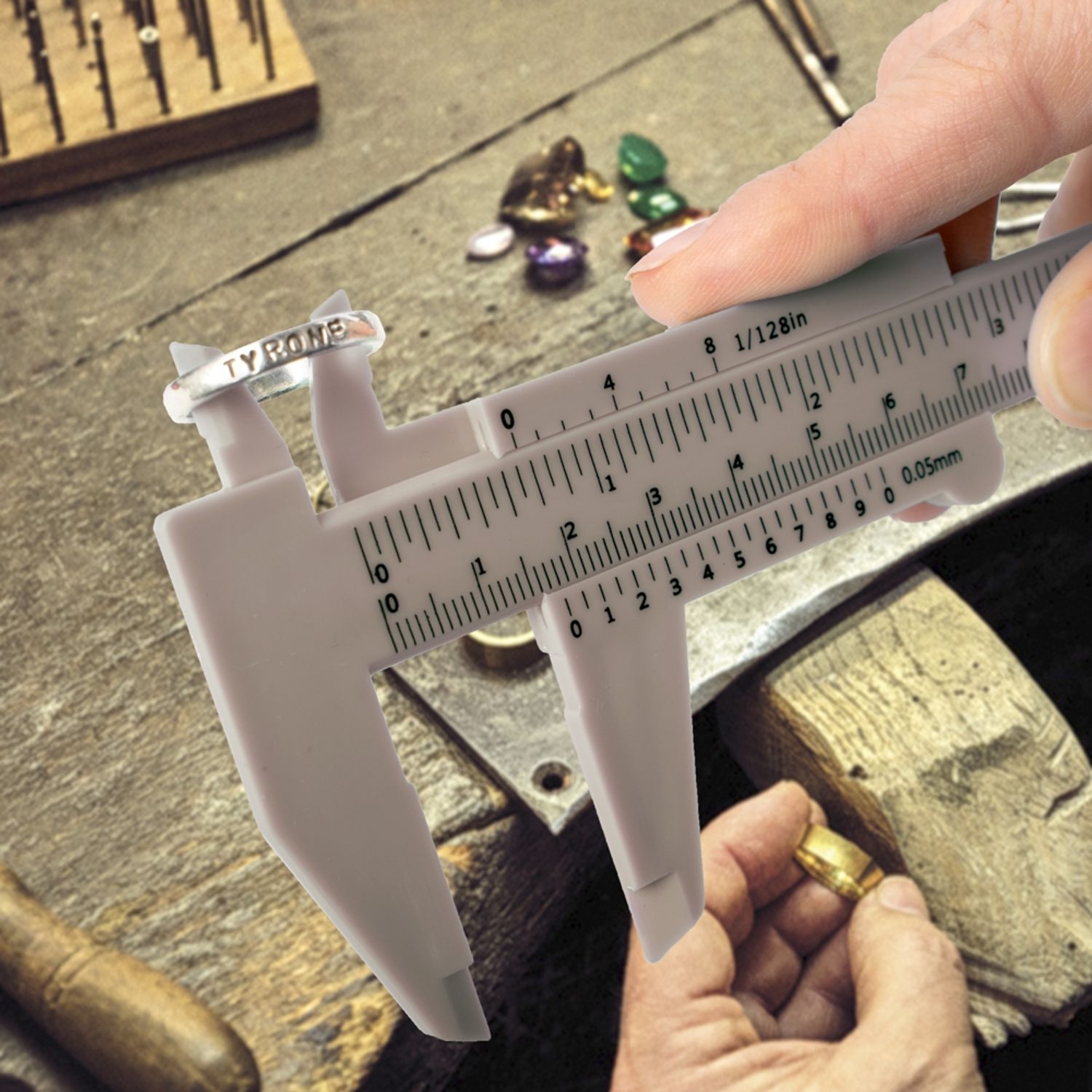 Vernier 150mm Plastic Metric 0.05 Acc