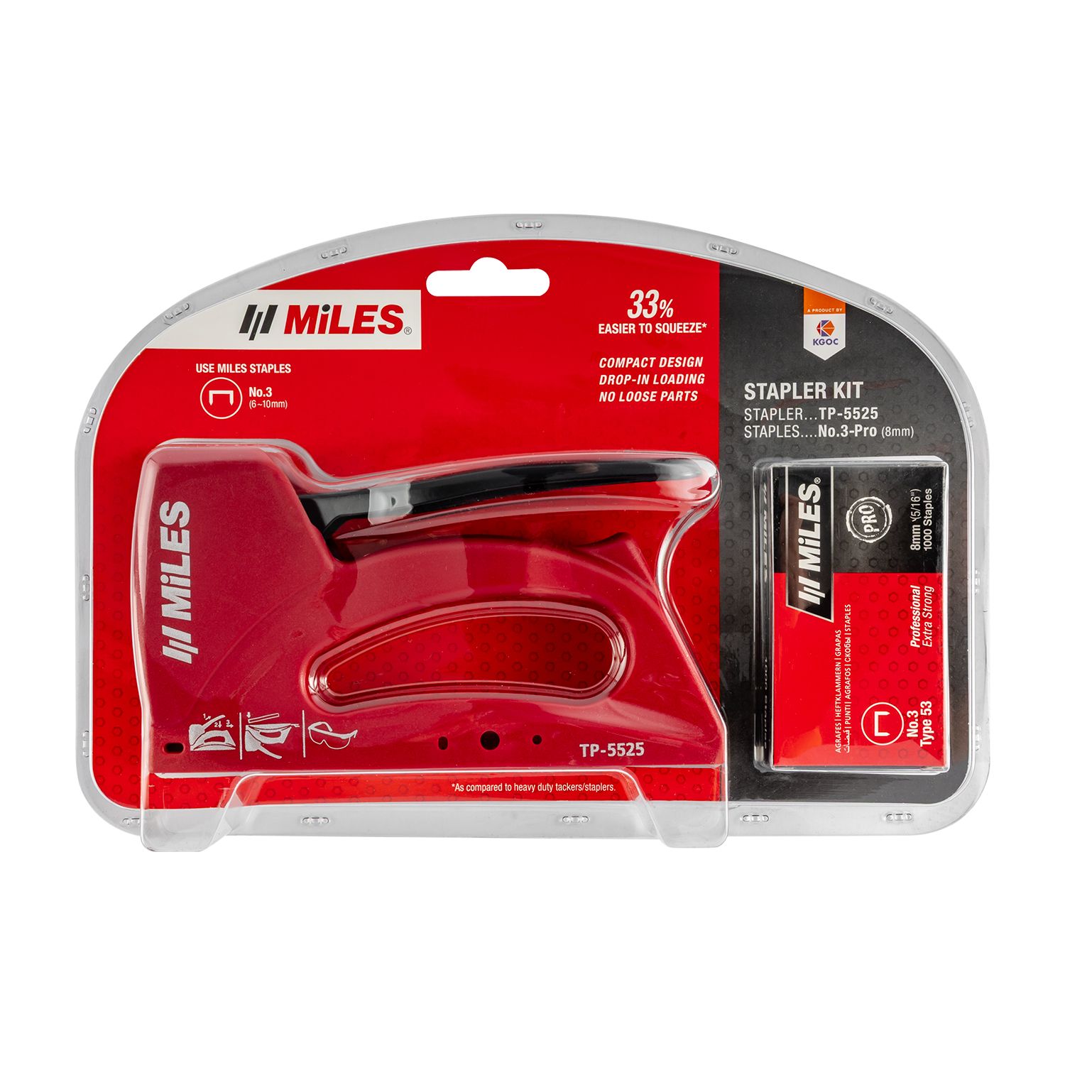 Staple Gun Kit Abs Body Incl 22g 8mm Jt21 Stap Reload Ind