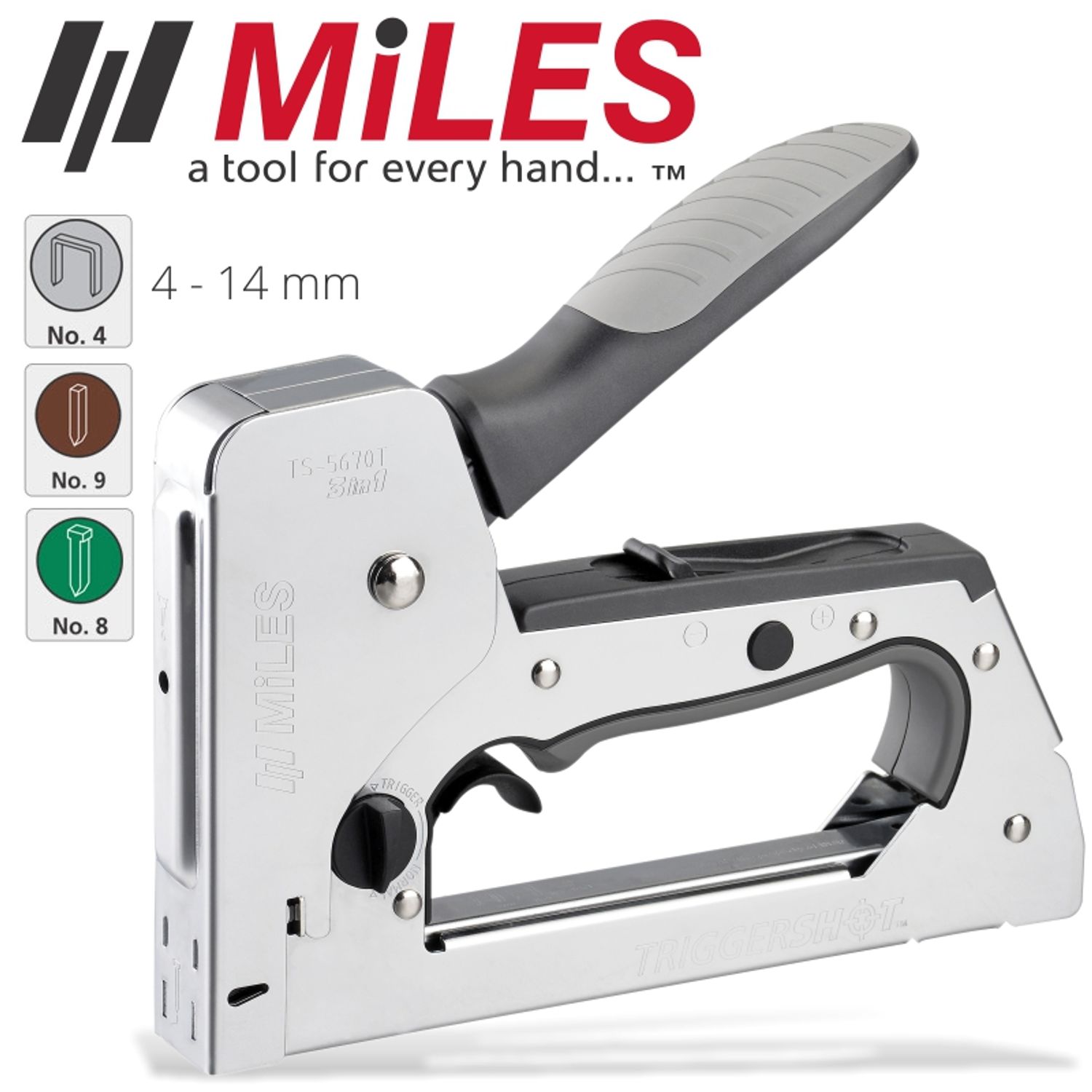 Staple Gun 18g Trigger Shot 3 In 1 Brad12-14 Hl Pin 14 Stap T50 6-14mm