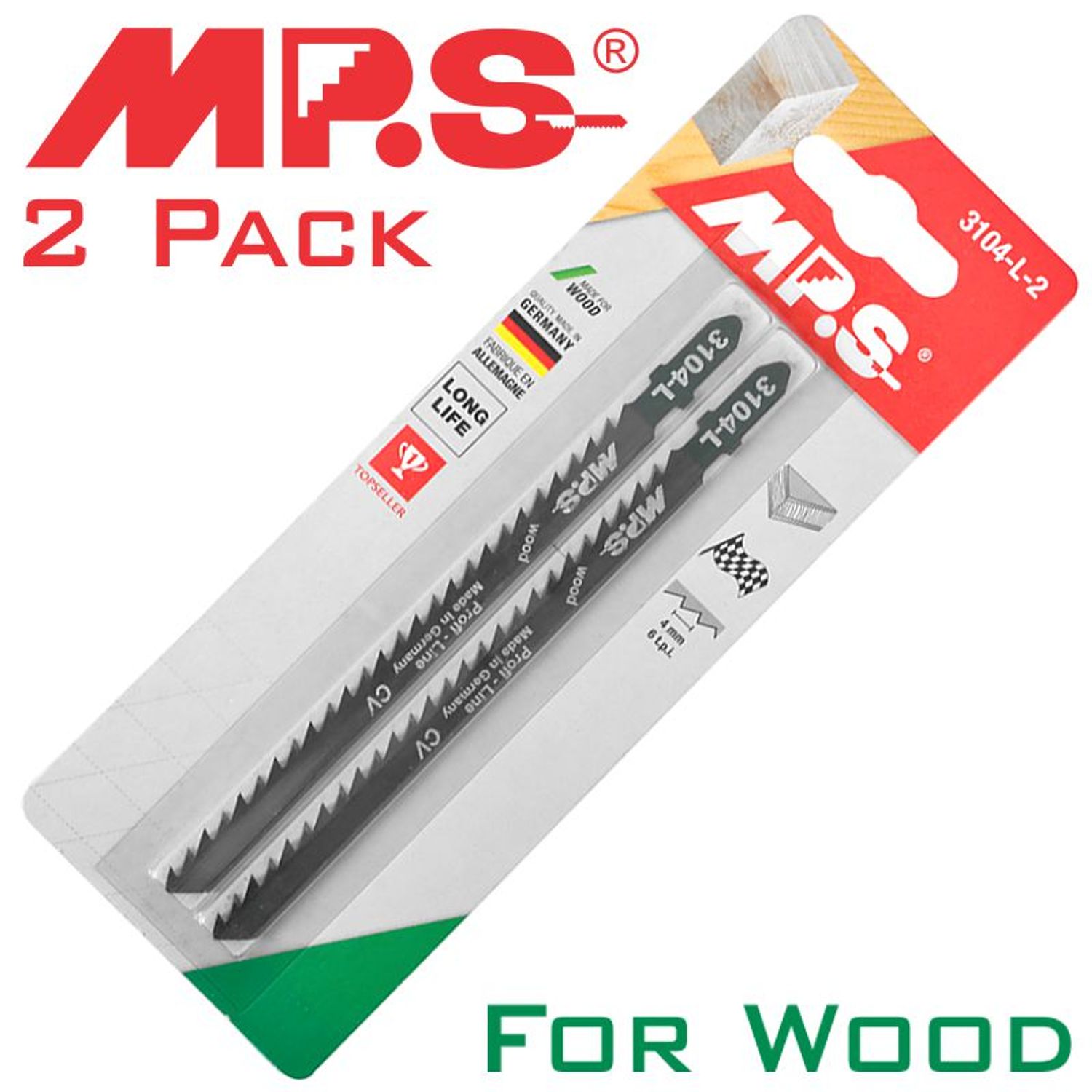 Jigsaw Blade Wood T Shank 6tpi T344d
