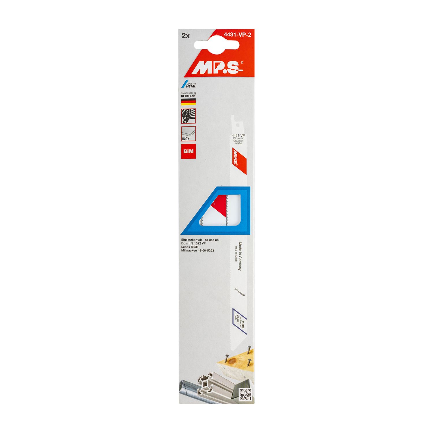 Sabre Saw Blade 200mm 14/10 Tpi 2/pack