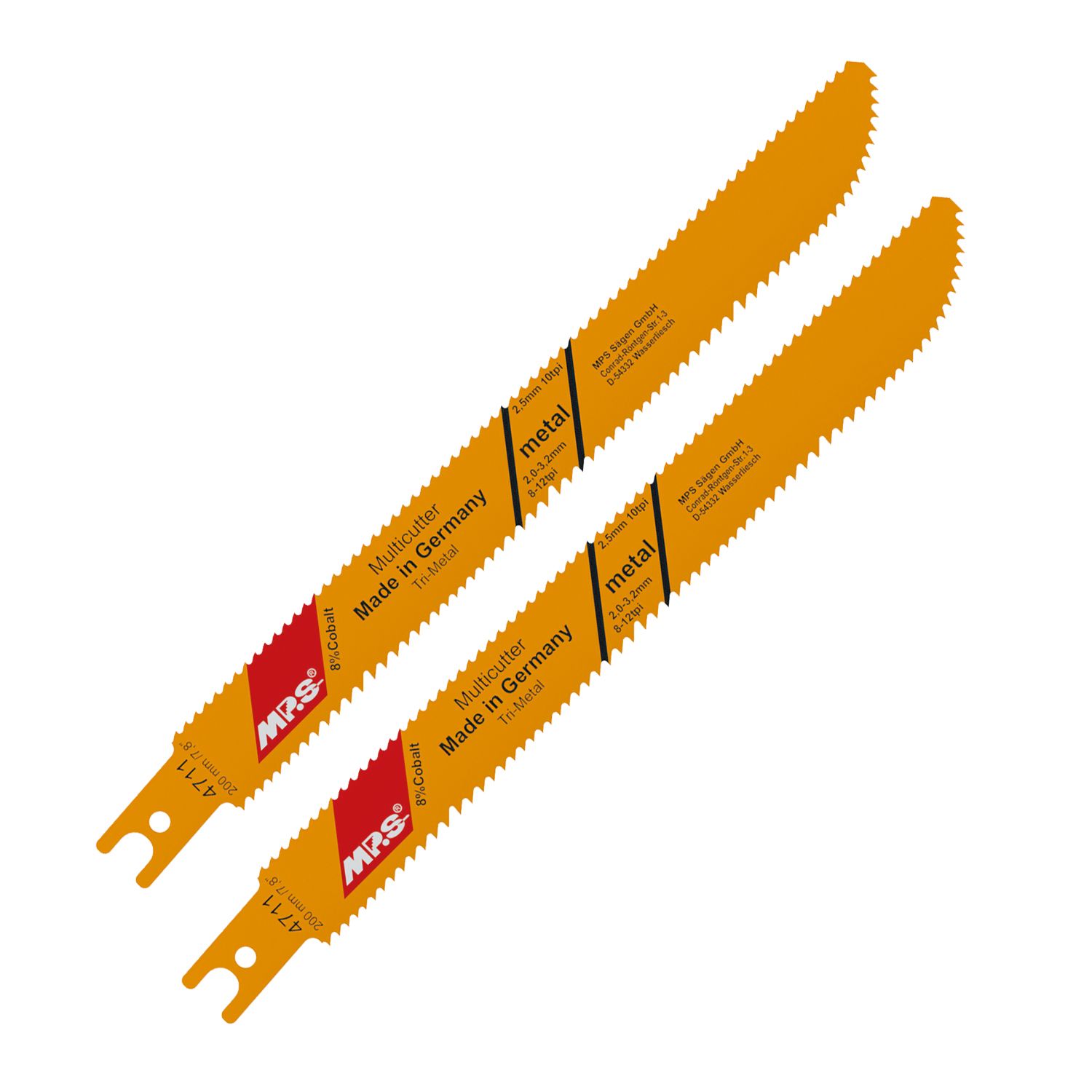 Sabre Saw Metal&wood 180mm Multicutter U-shank 12tpi-10tpi 2/pk
