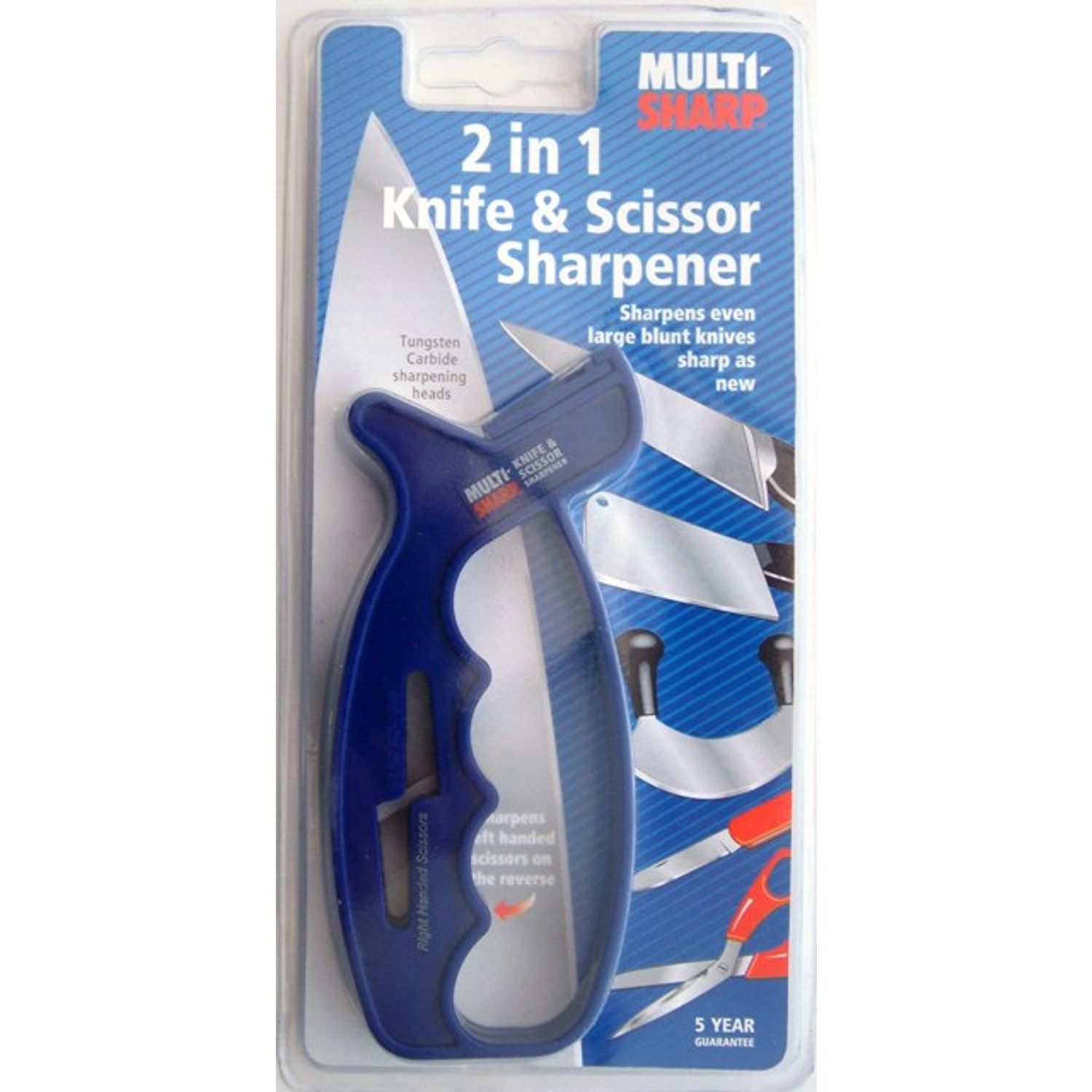 MULTI-SHARP 2-In-1 Knife & Scissor Sharpener