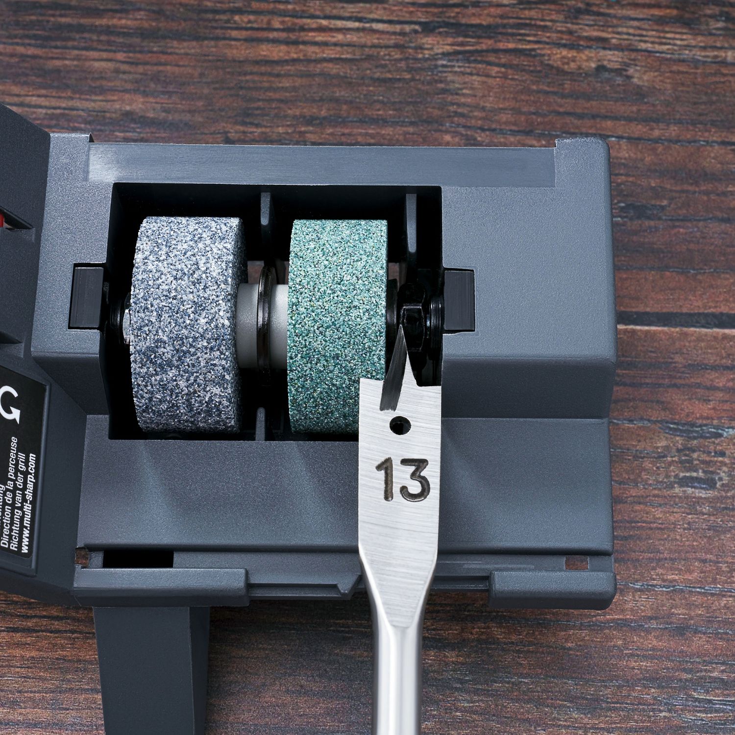 MULTI-SHARP Drill Bit Sharpener Attachment 3-13mm for HSS, Masonry, Wood Drill Bits and Chisels
