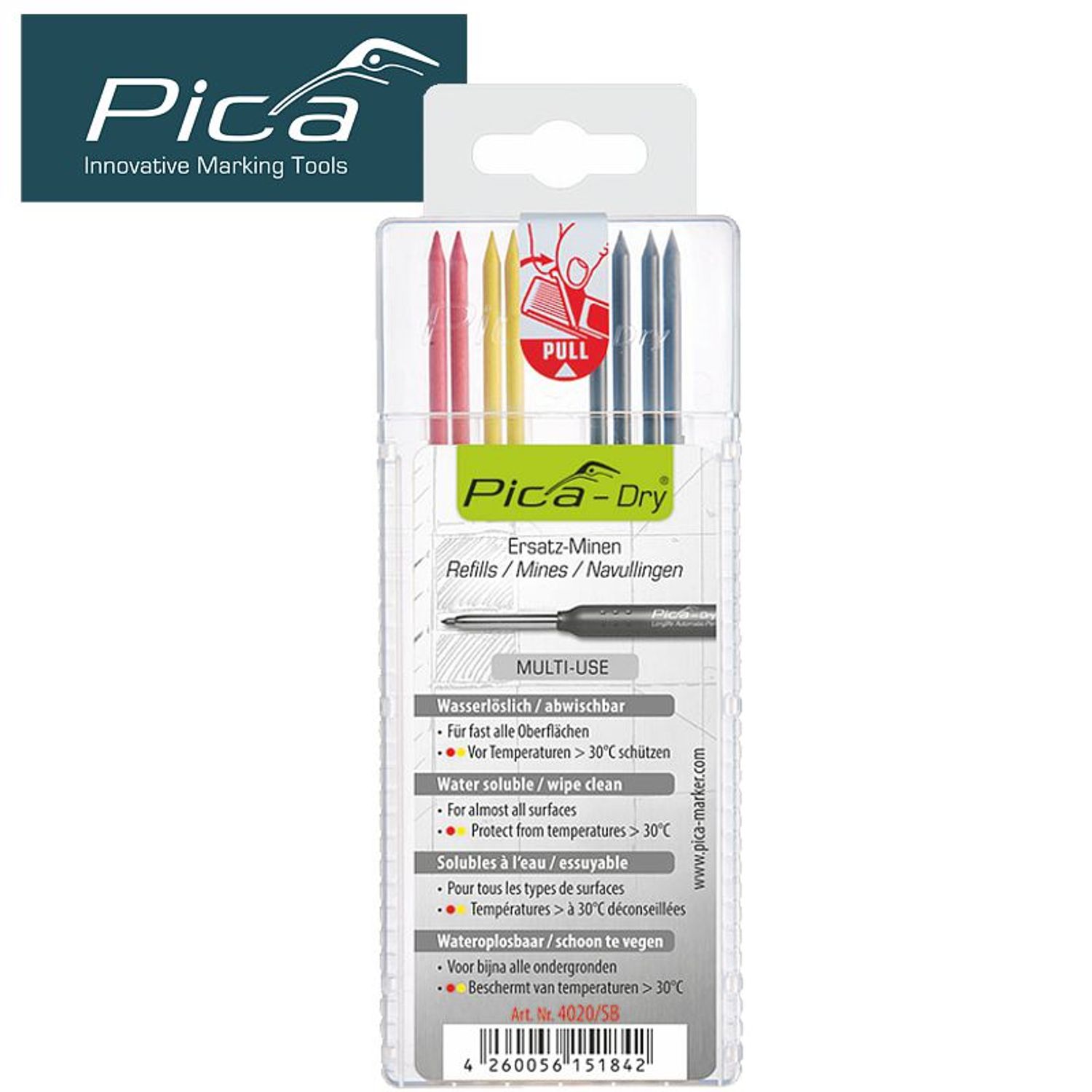 PICA Dry Refill 8pc Set Basic In Blister