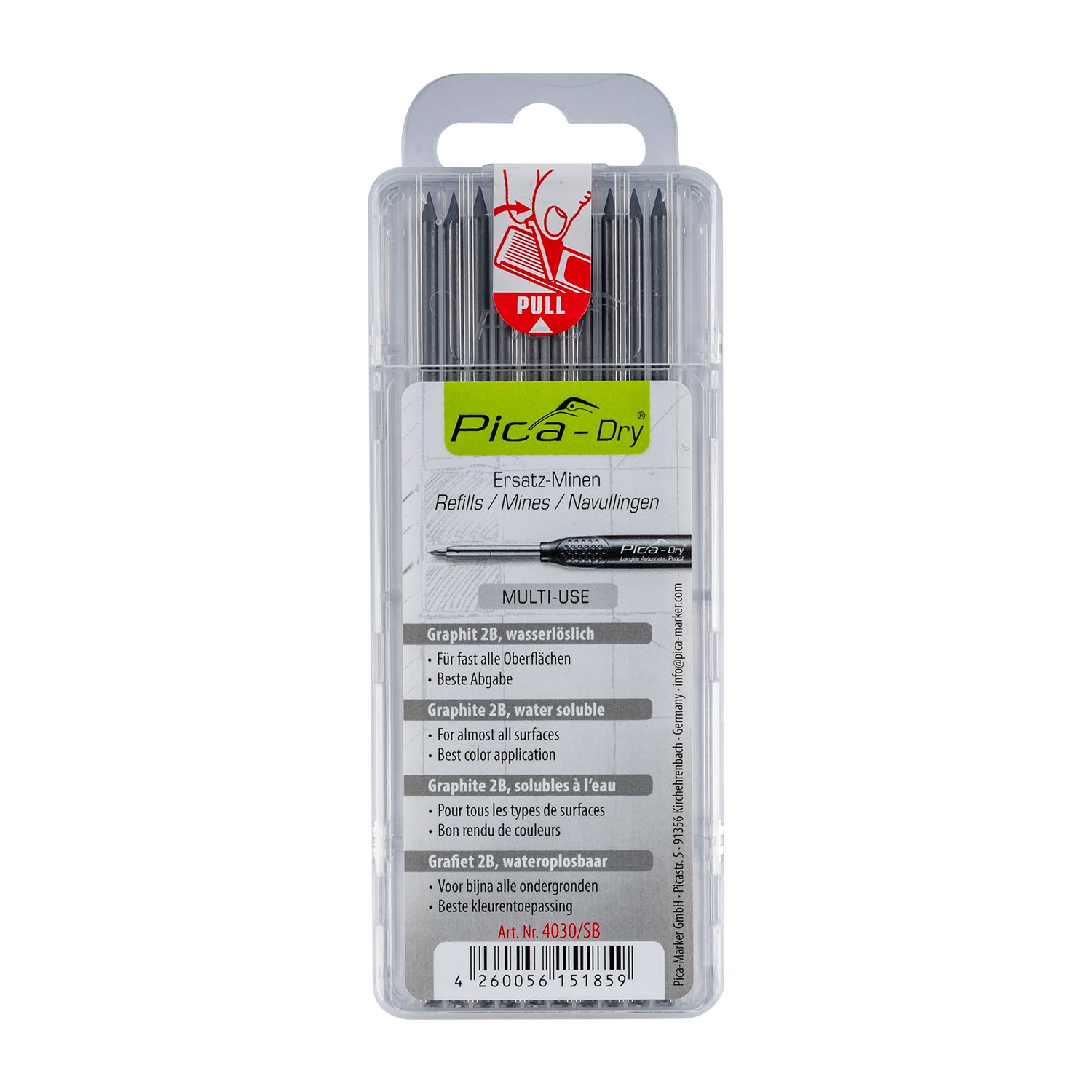 PICA DRY REFILLS 10PC GRAPHITE IN BLISTER
