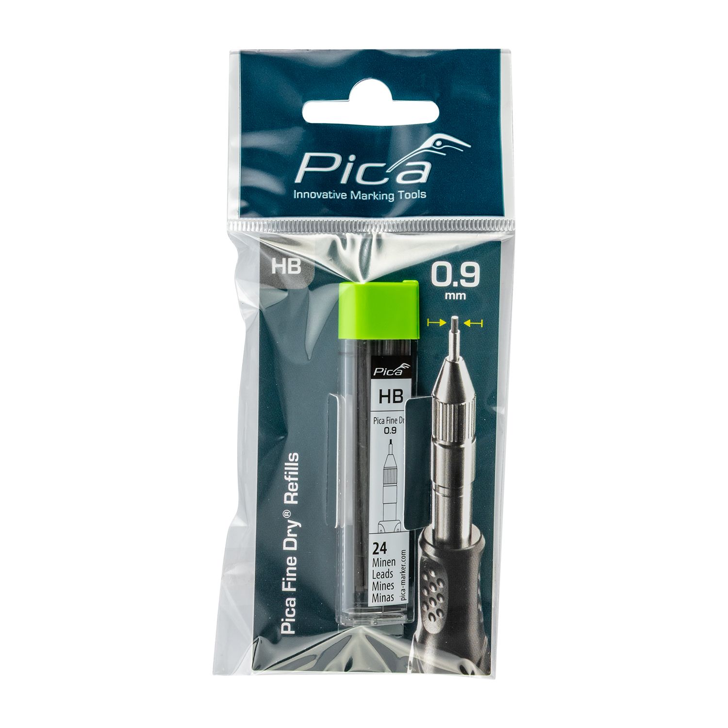 APICA FINE DRY GRAPHITE HB LEAD 24PC IN BLISTER