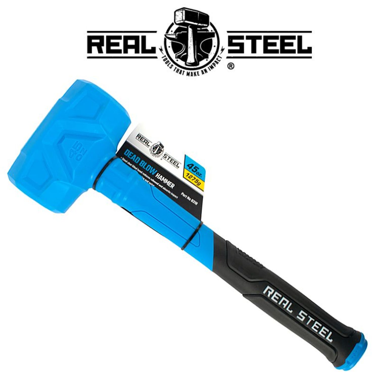 Hammer Dead Blow 1.27kg 45oz Graph. Handle REAL STEEL