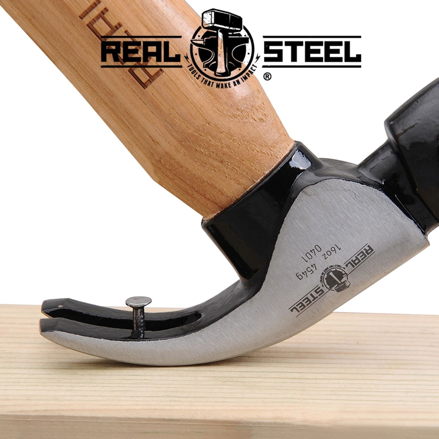 Hammer Claw Curved 450g 16oz Hick. Wood Handle