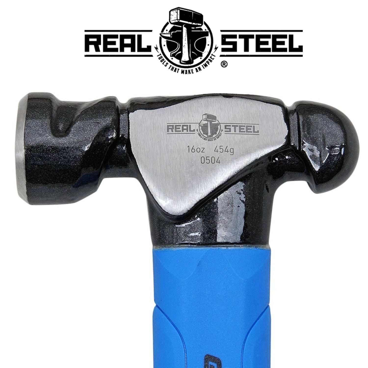 Hammer Ball Pein 450g 16oz Graph. Handle REAL STEEL