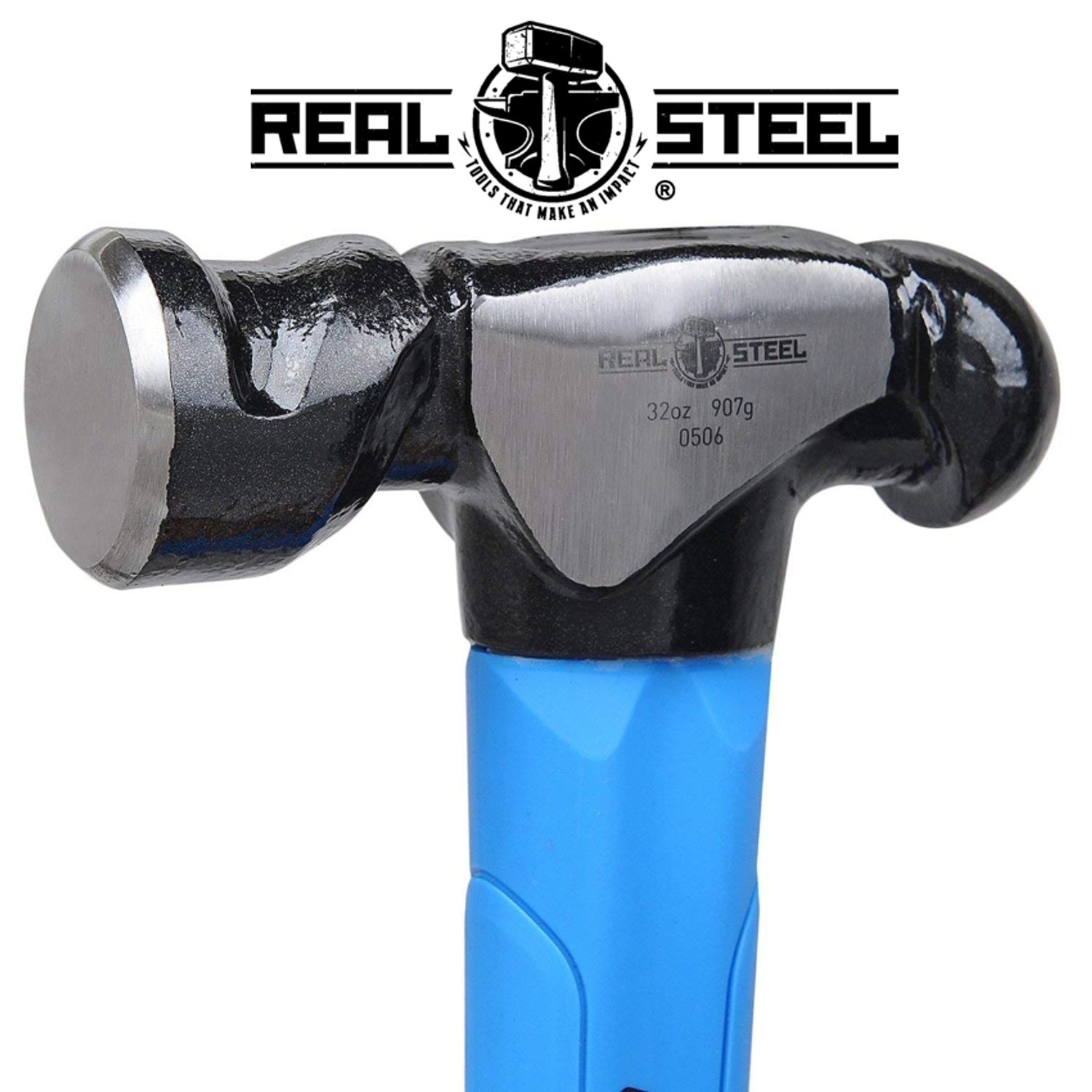 Hammer Ball Pein 900g 32oz Graph. Handle REAL STEEL