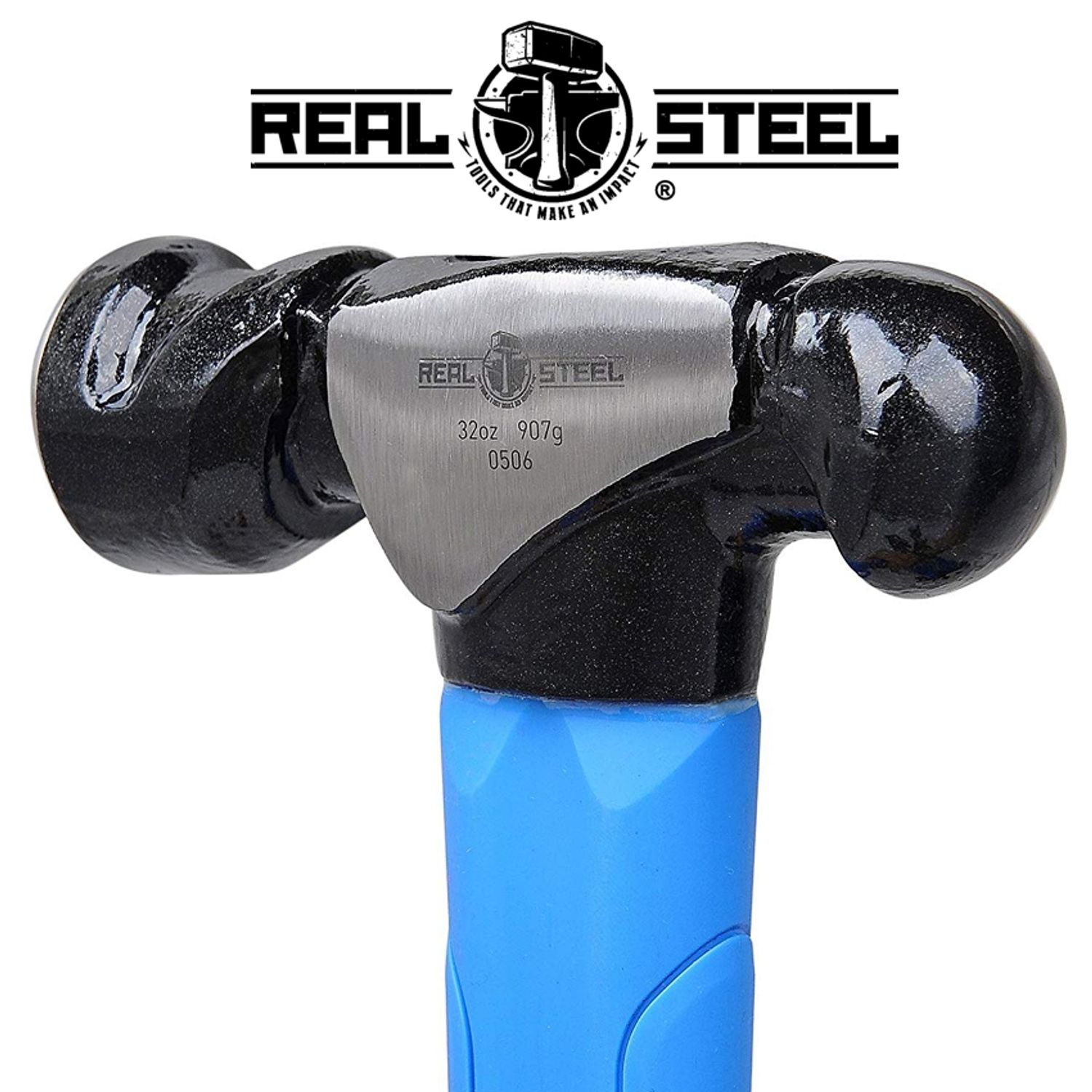 Hammer Ball Pein 900g 32oz Graph. Handle REAL STEEL