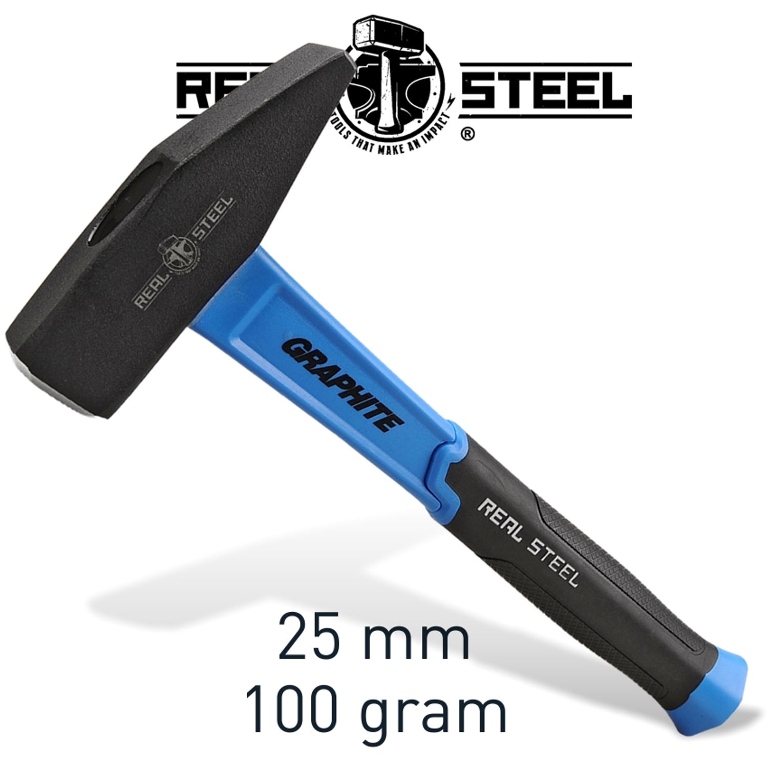 Hammer Machinist 100g 3.5oz Graph. Handle REAL STEEL