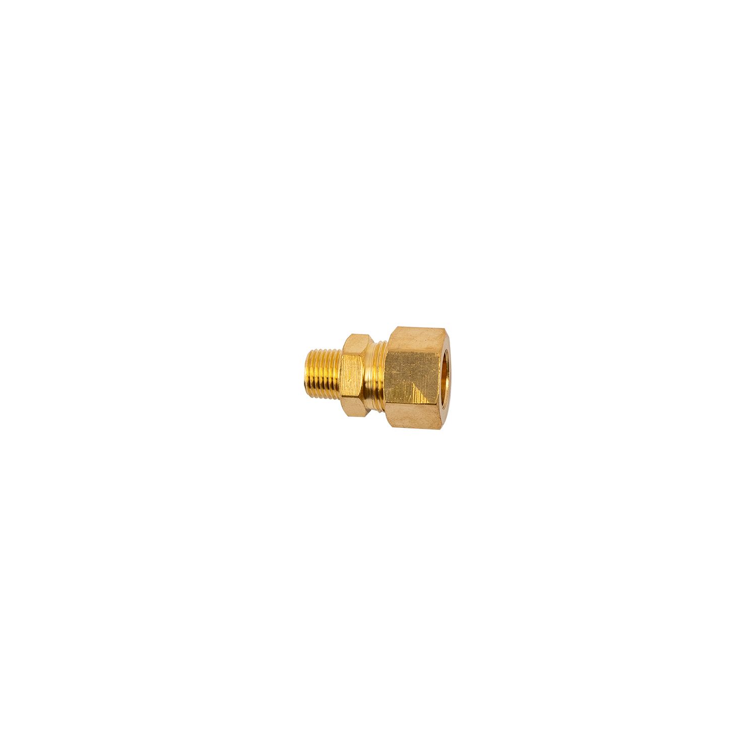 Brass Conical Str. 3/8'tube X 1/8' M