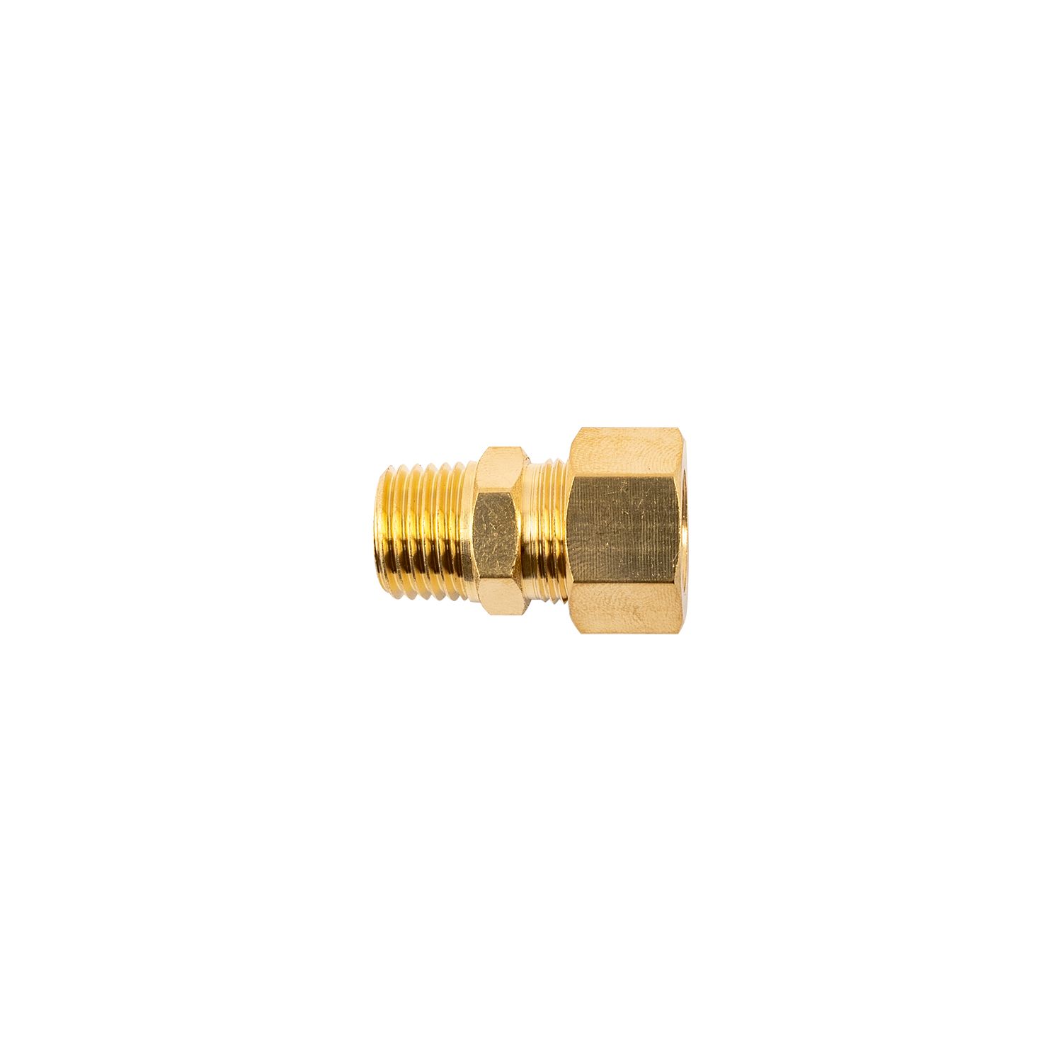 Brass Conical Str. 3/8' Tube X 1/4' M