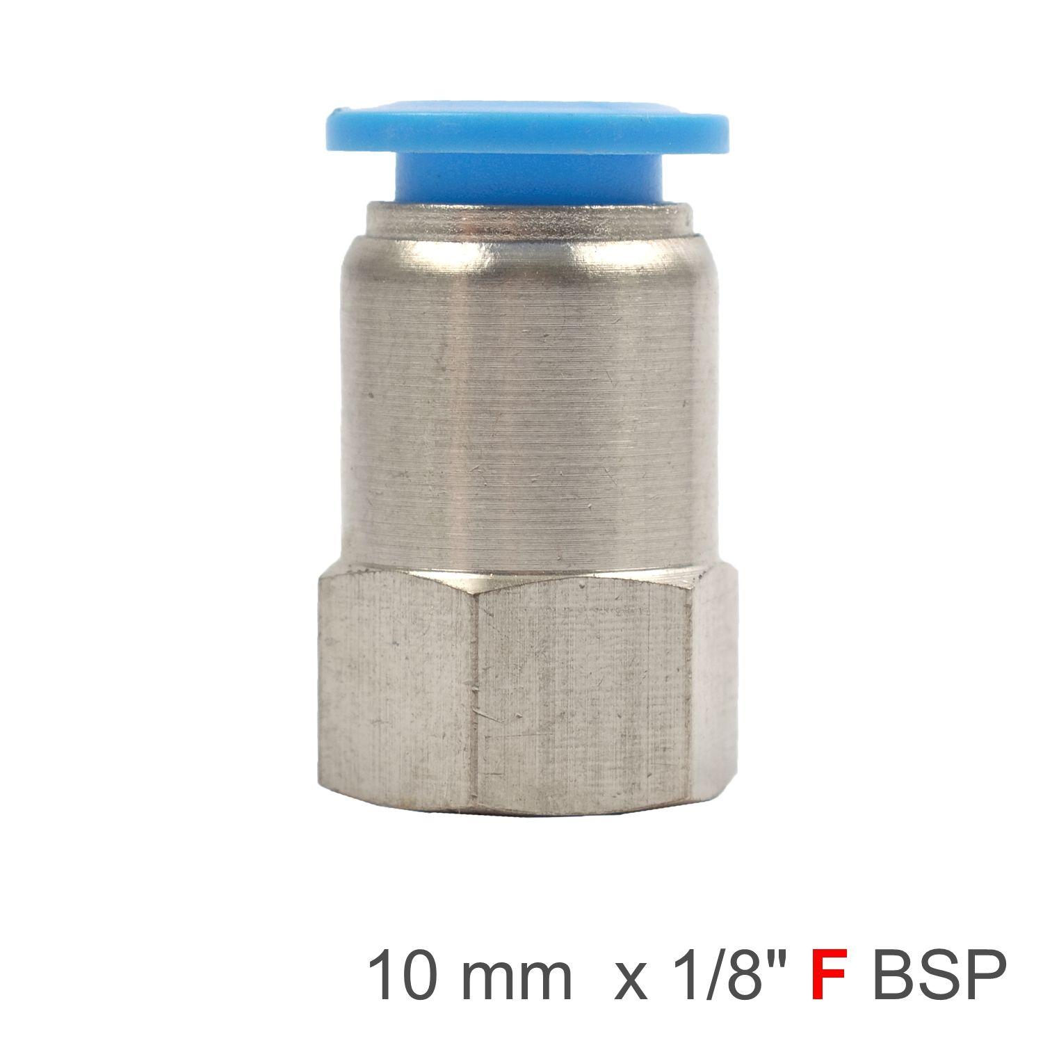 Pu Hose Fitting Straight Stud 10mm-1/8 F