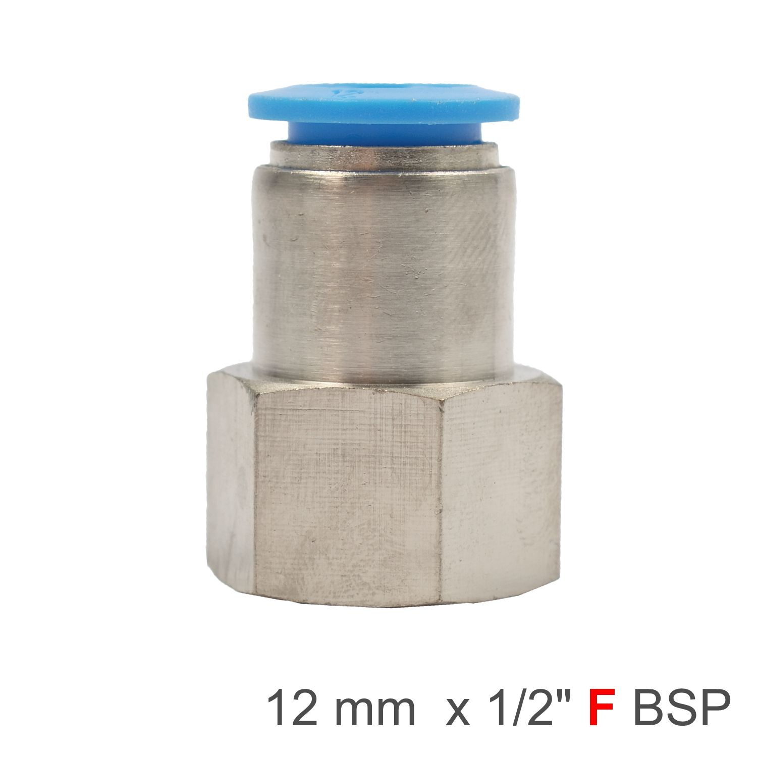 Pu Hose Fitting Straight Stud 12mm-1/2 F
