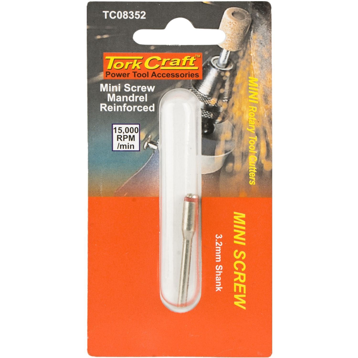 TORK CRAFT Mini Screw Mandrel Reinforced 3.2mm Shank