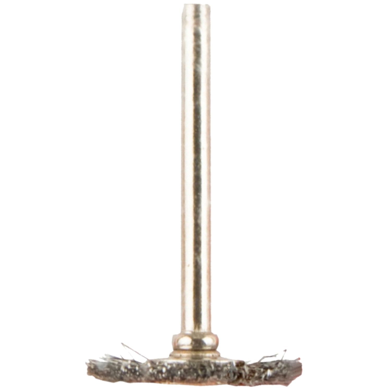 TORK CRAFT Mini Carbon Steel Brush Wheel 22.2mm with 3.2mm Shank