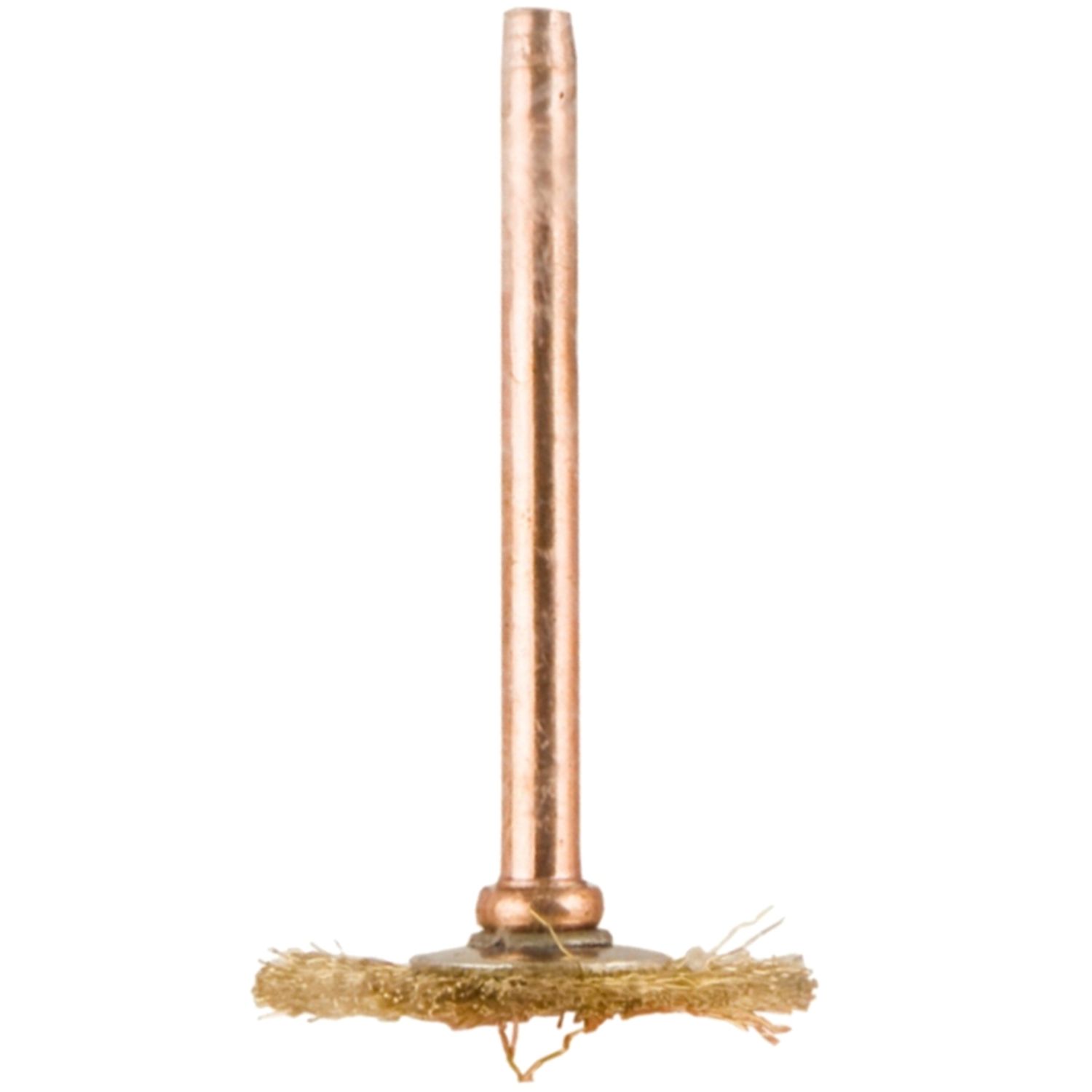 TORK CRAFT Mini Brass Brush Wheel 19.1mm 3.2mm Shank