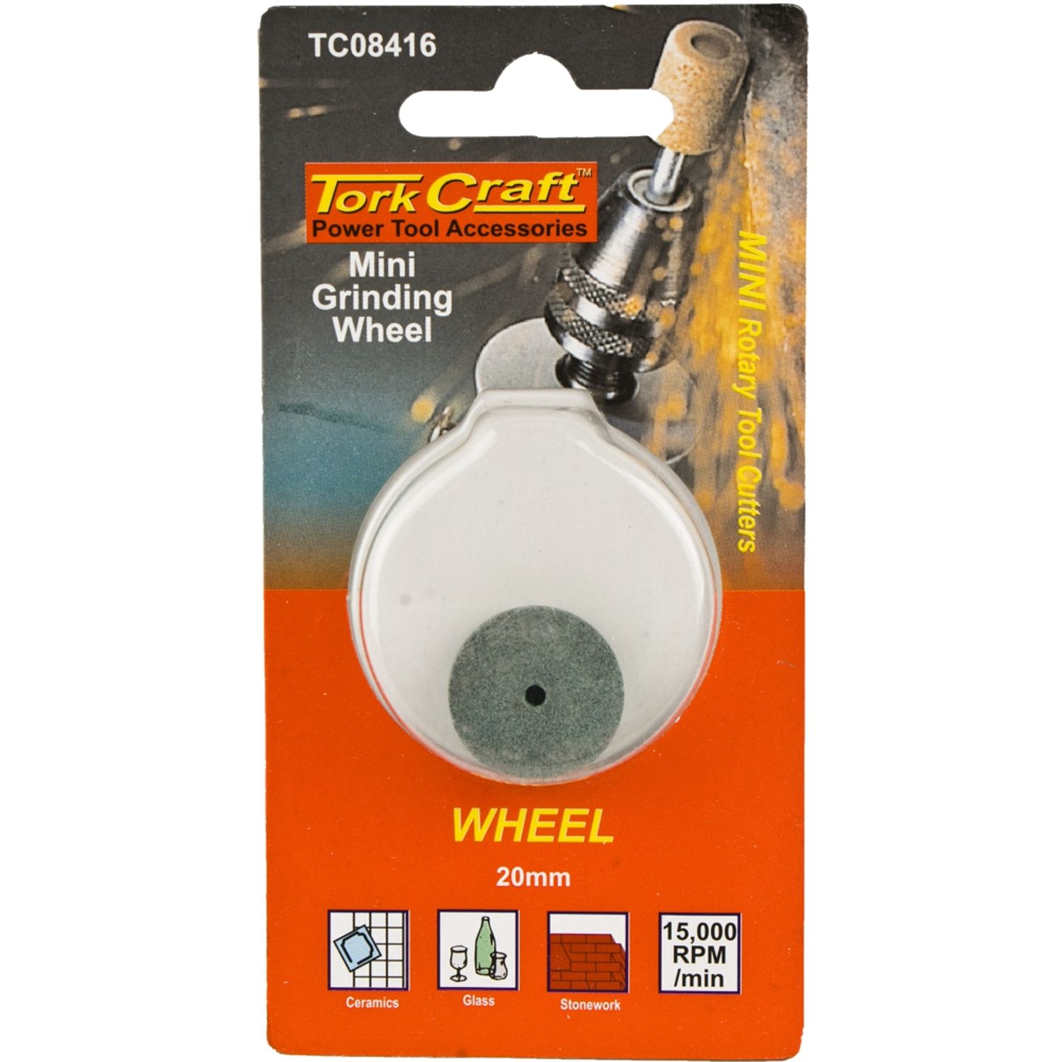 TORK CRAFT Mini Grinding Wheel 20mm 2 Piece