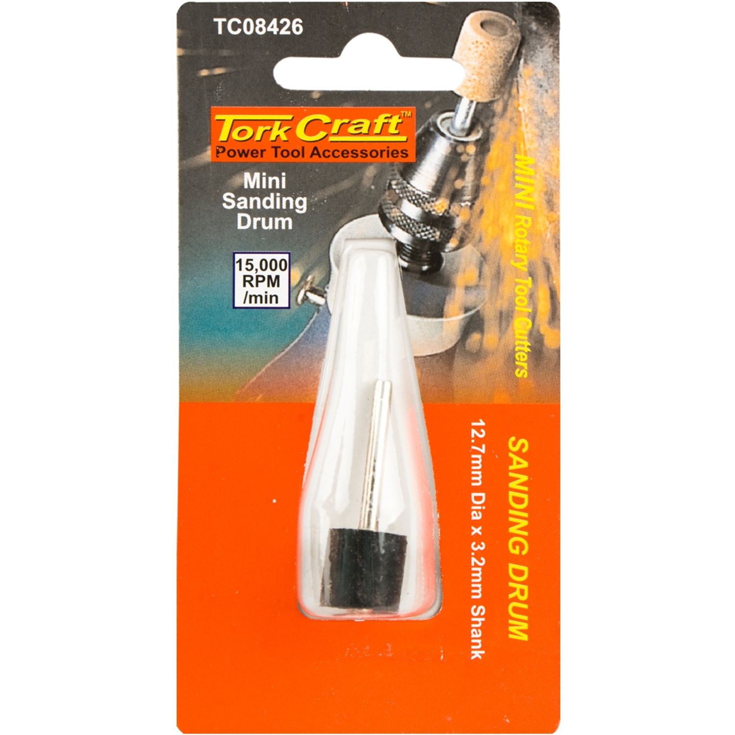 TORK CRAFT Mini Sanding Drum 12.7mm x 3.2mm Shank