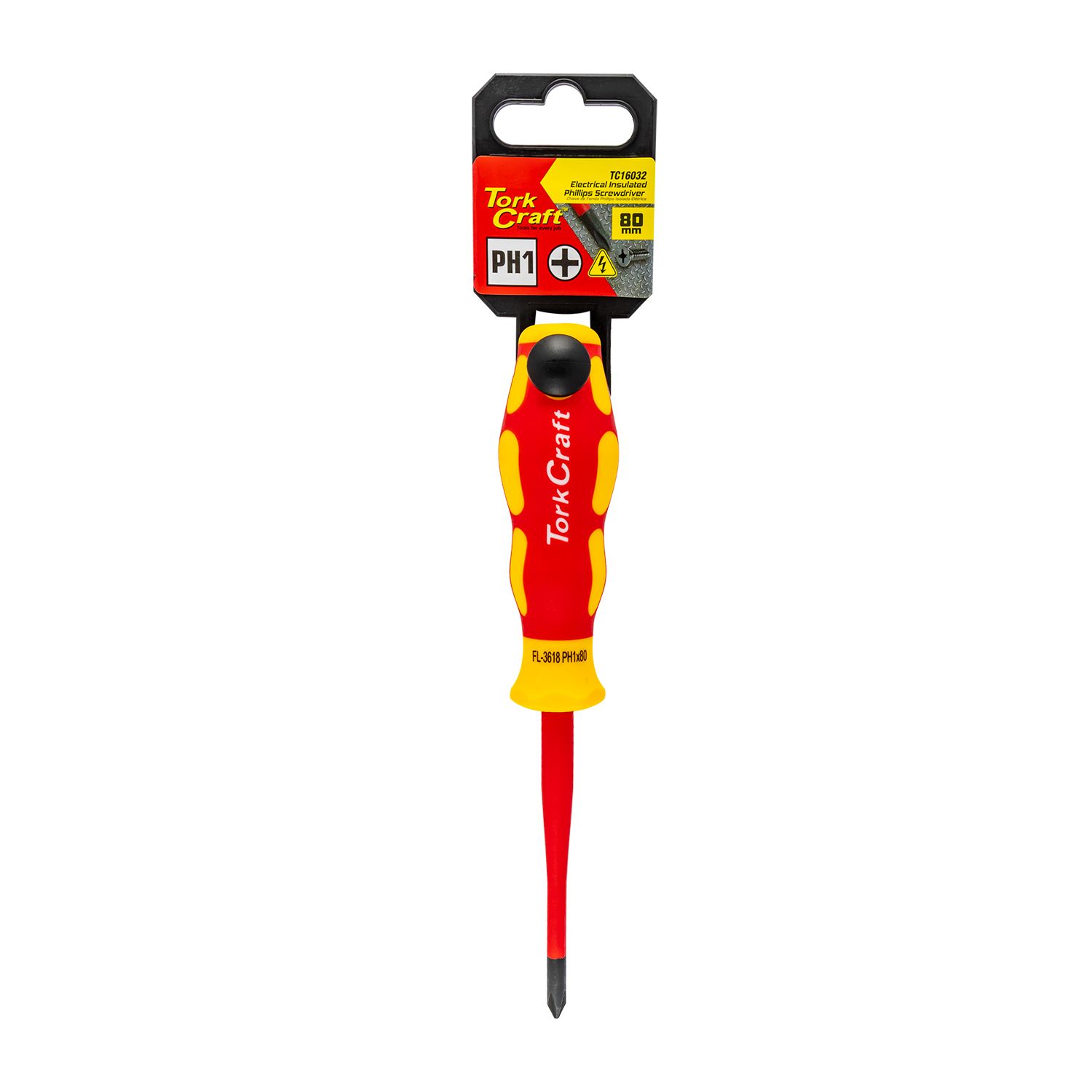 Screwdriver Insulated Phil.no.1 X 80mm Vde