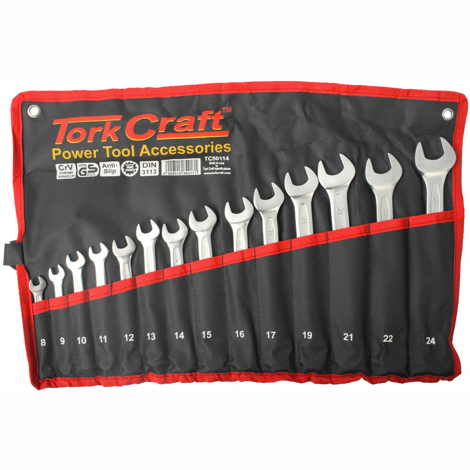 14pcs Combination Spanner Set 8-24mm