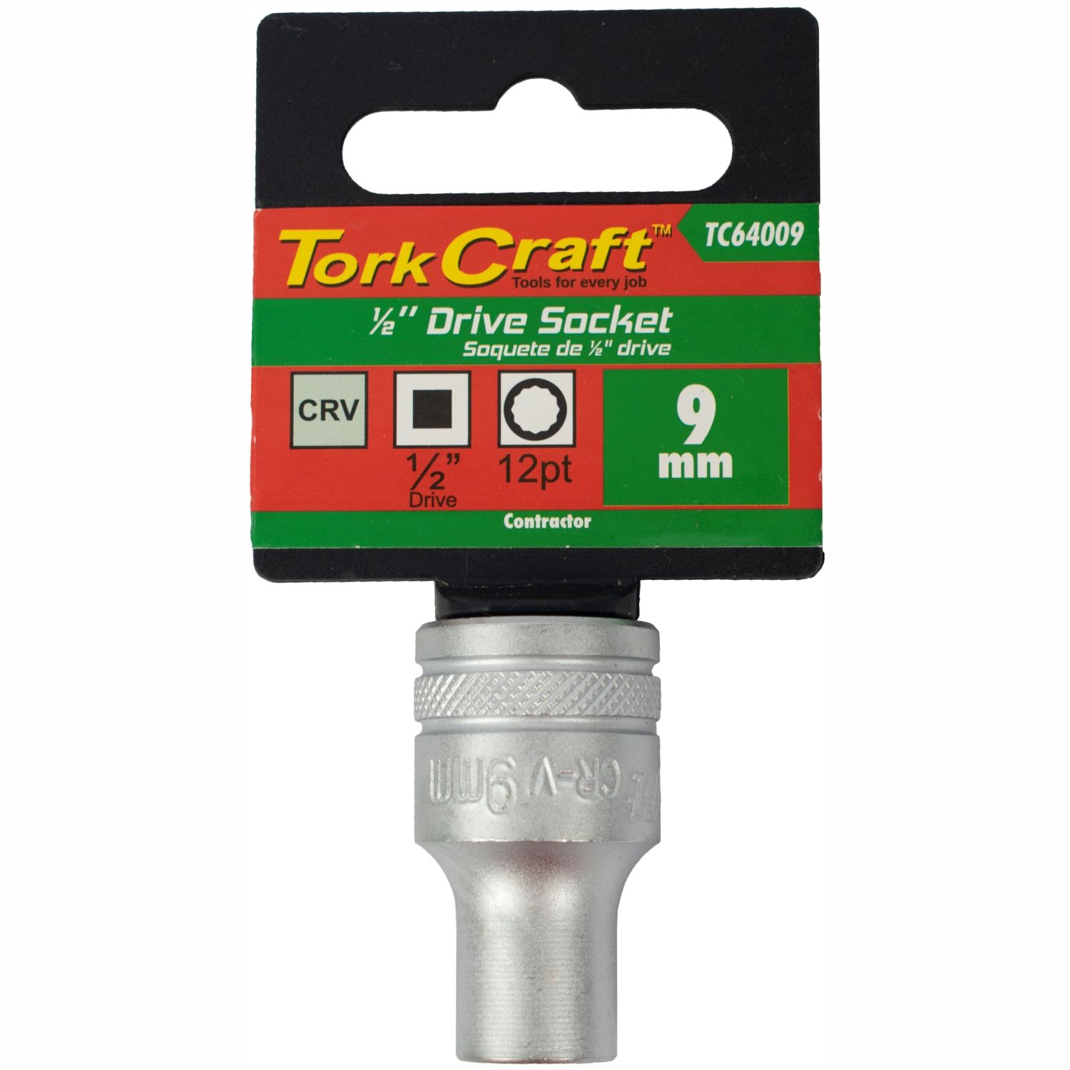 Socket 9mm X 21.8mm 1/2' Drive Crv 12 Point