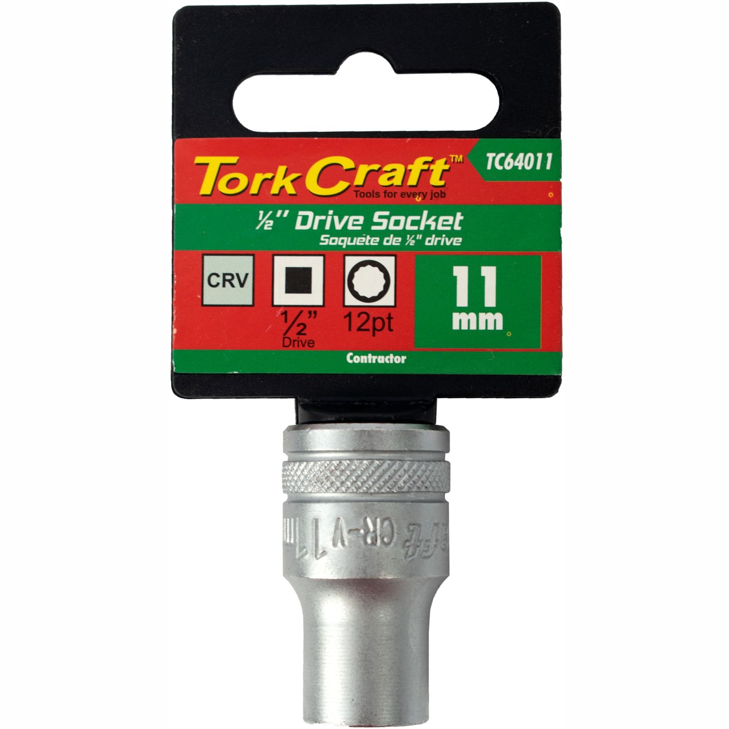 Socket 11mm X 21.8mm 1/2' Drive Crv 12 Point