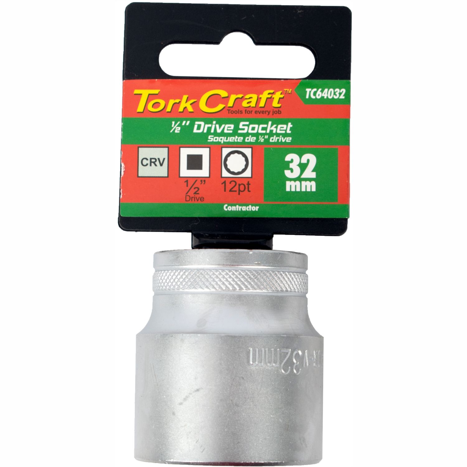 Socket 32mm X 41.8mm 1/2' Drive Crv 12 Point