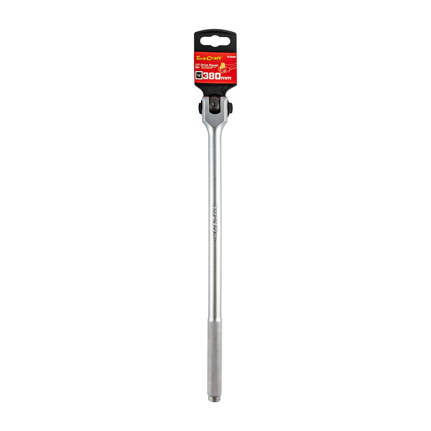 Power Bar 1/2'm Drive 380mm Swivel Head Steel Handle Socket