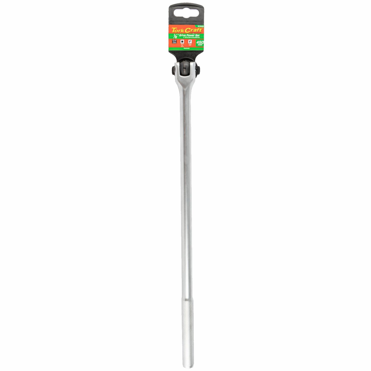 Power Bar 1/2' Drive 450mm Swivel Head Steel Handle