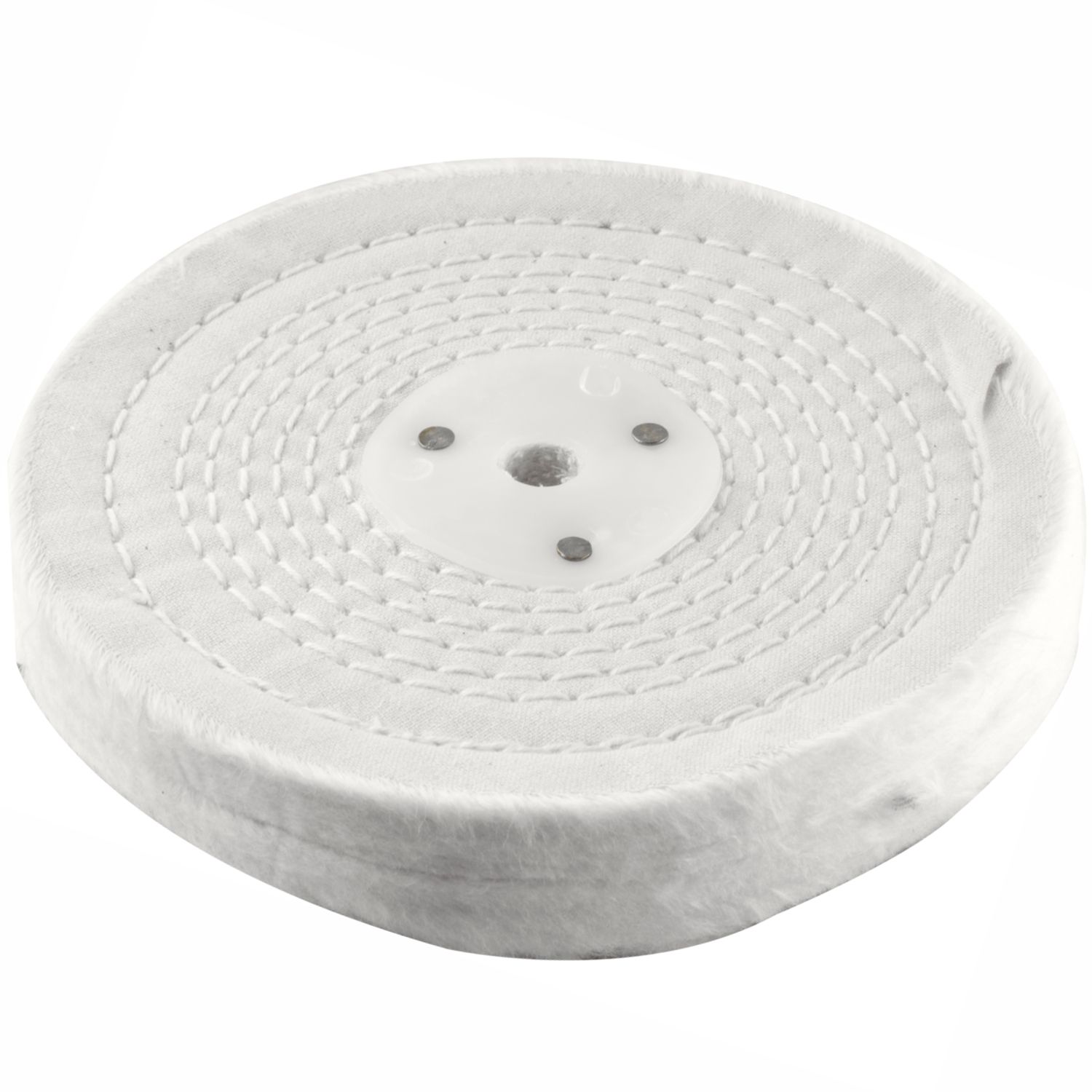 White Buff/mop 150mm X 2 Section 20mm Thick
