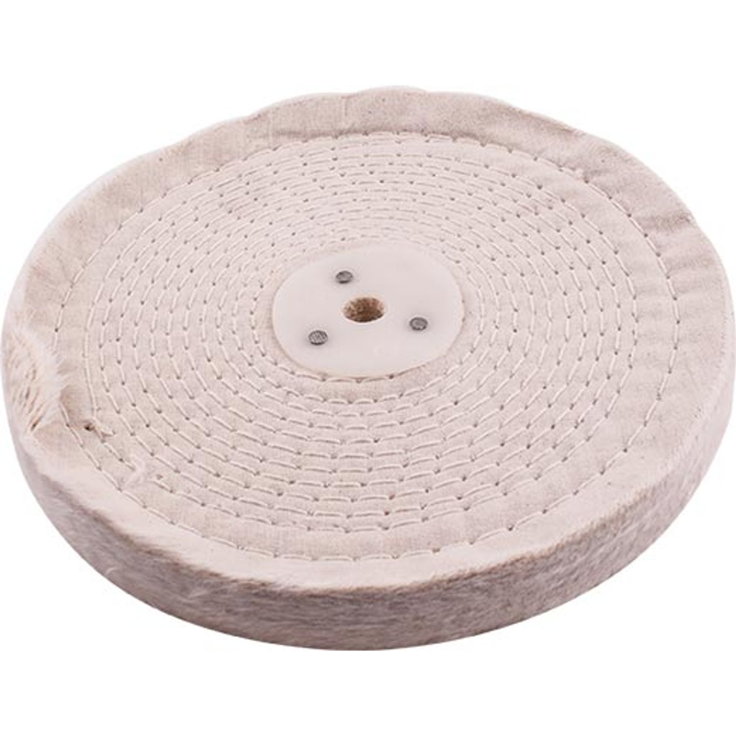 White Buff/mop Stitched 200mm X 2 Section 20mm Thick