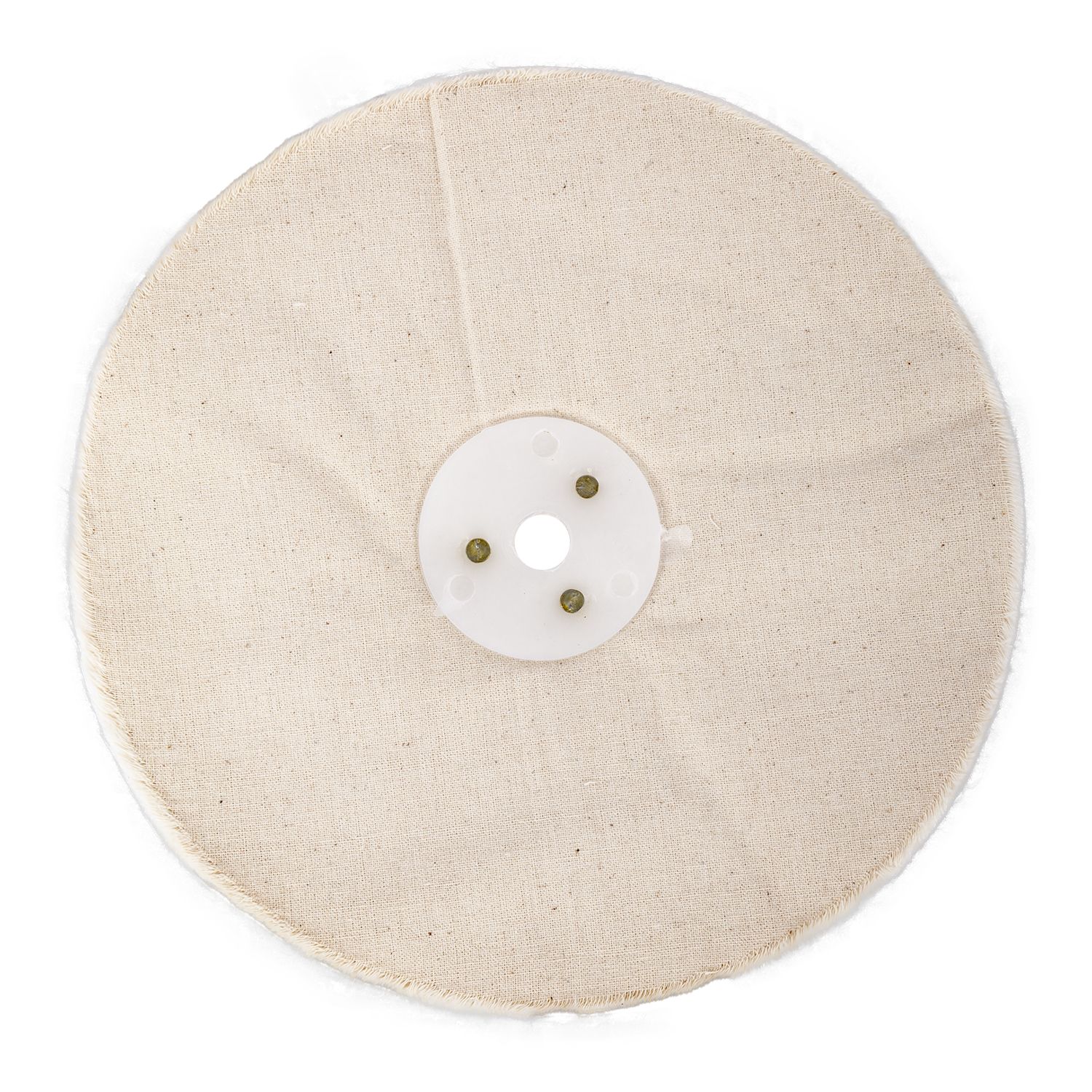 White Buff/mop Unstitched 200 X 50 Ply X 1/2" Hole