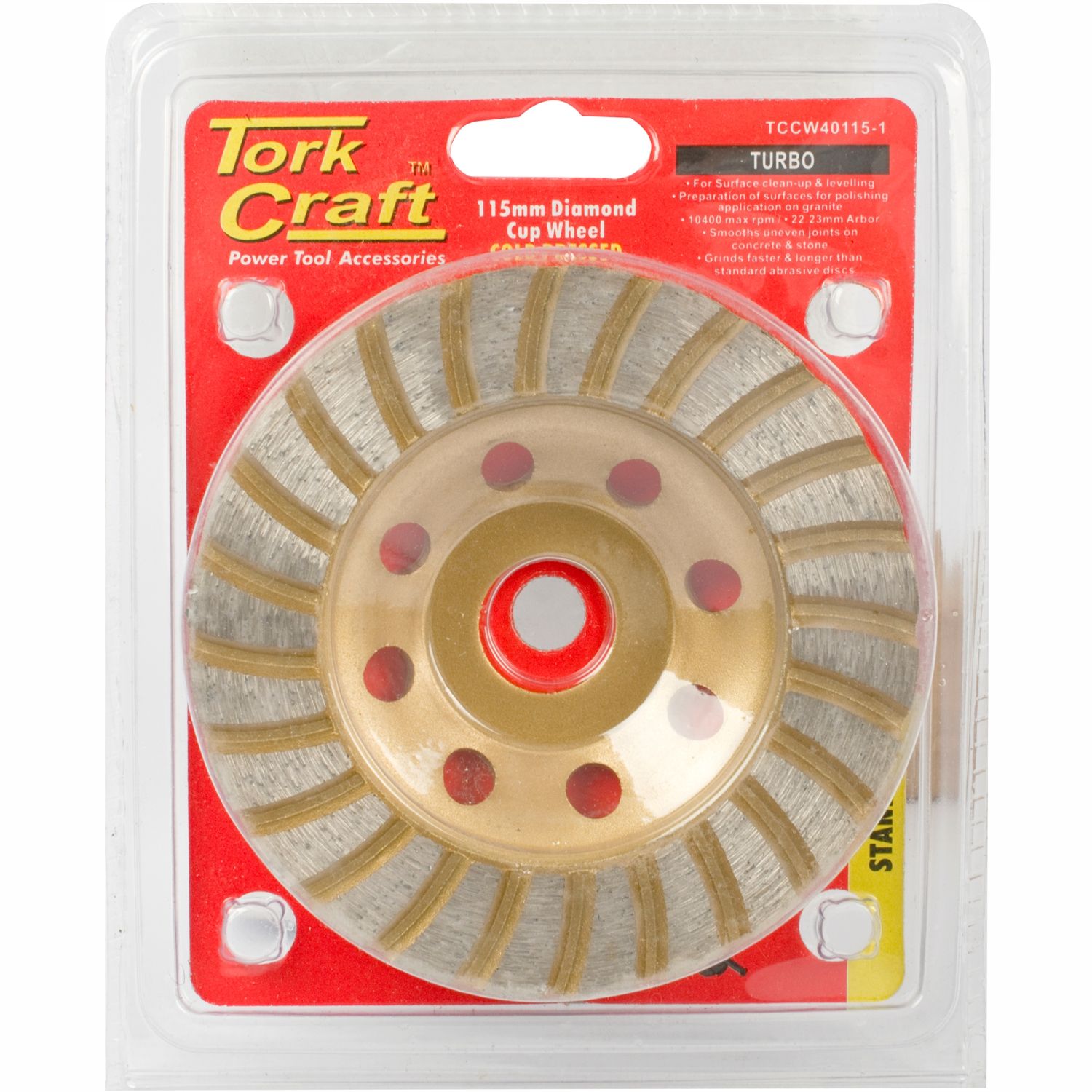 Dia. Cup Wheel 115mm X 22.23mm Turbo Cold Pressed Contractor