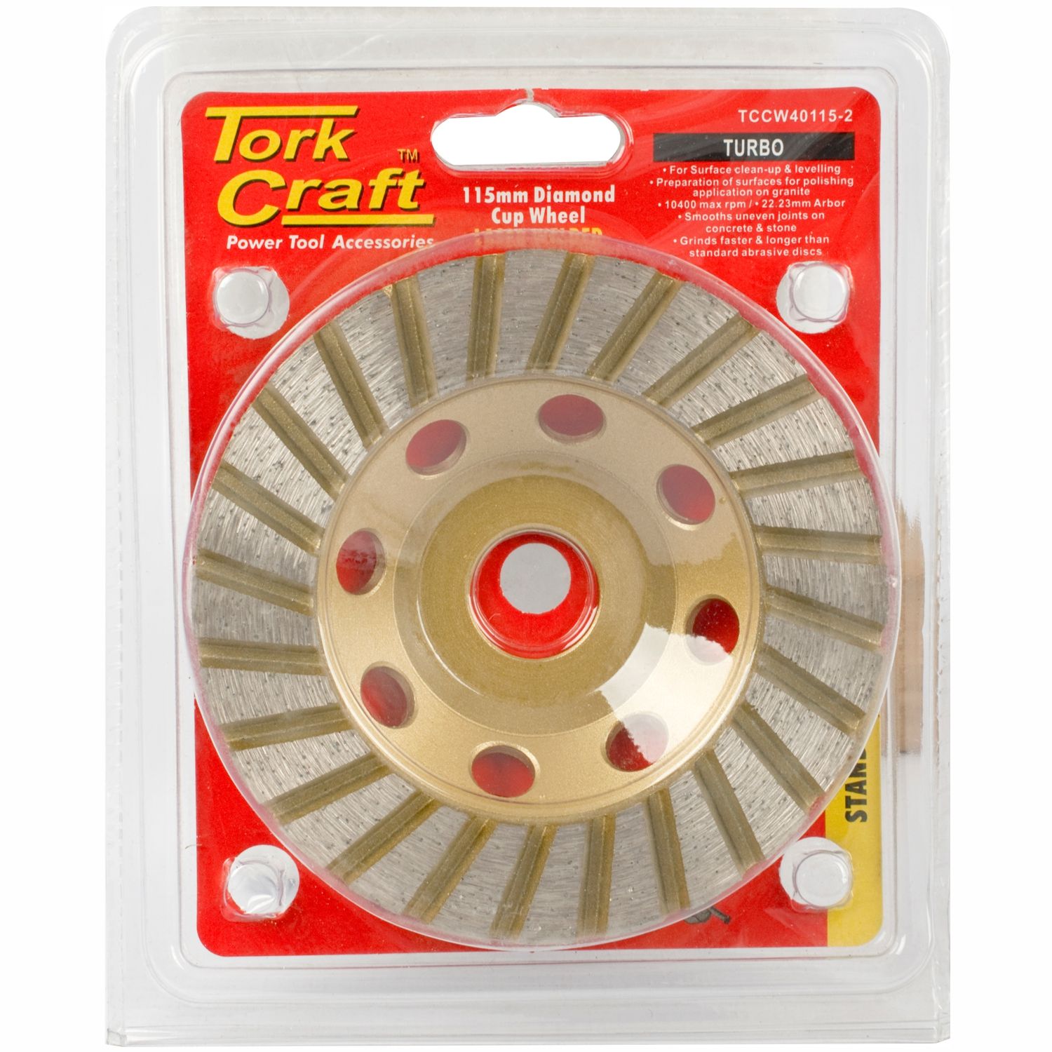 Dia. Cup Wheel 115mm X 22.23mm Turbo Laser Welded Industrial