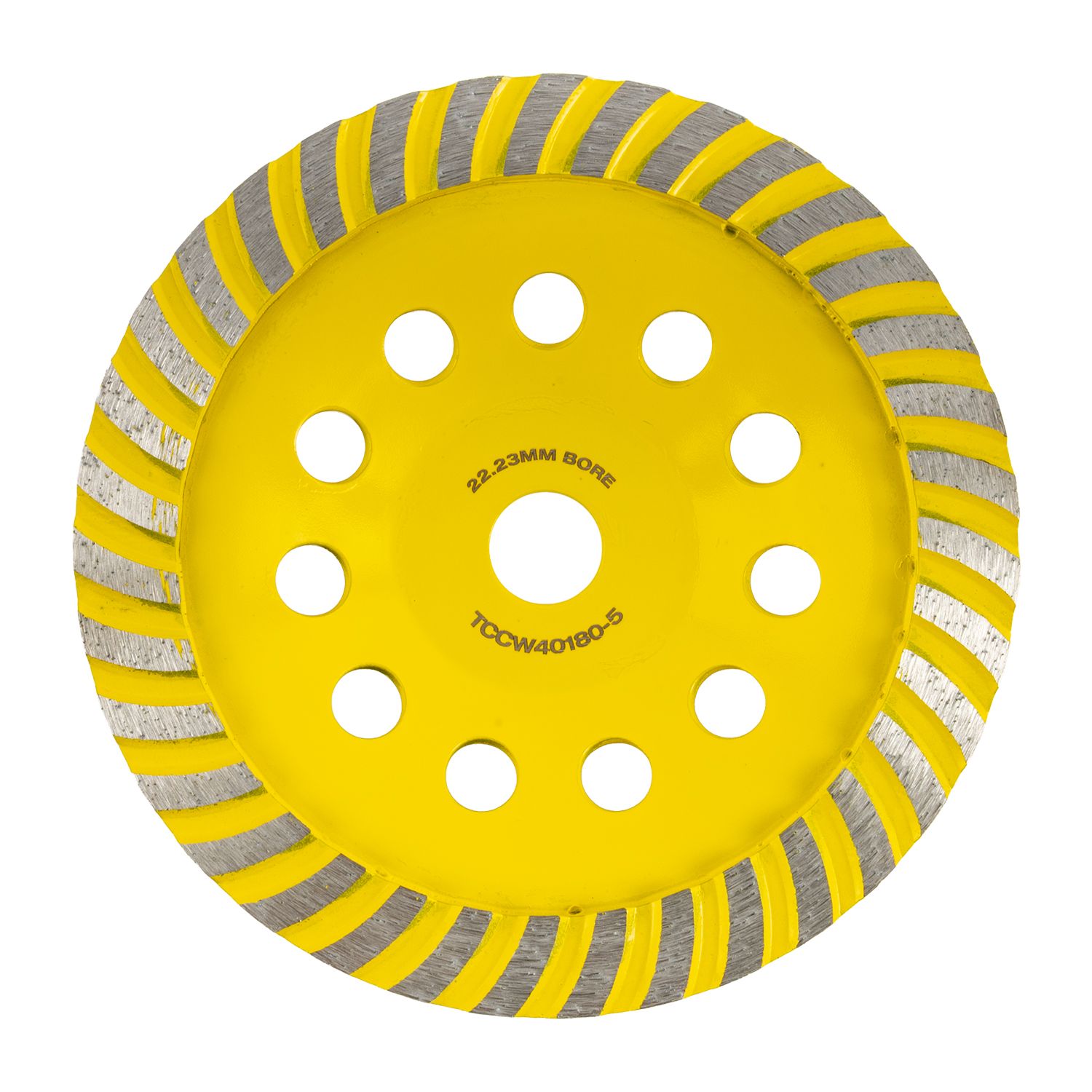 Dia. Cup Wheel 180mm X 22.23mm Turbo Cold Pressed Economy