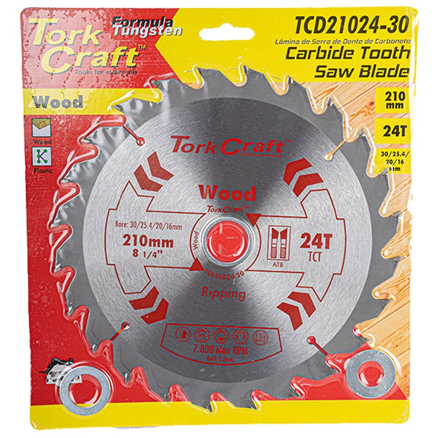 Blade Tct 210 X 24t 30-1-20-16 General Purpose Rip