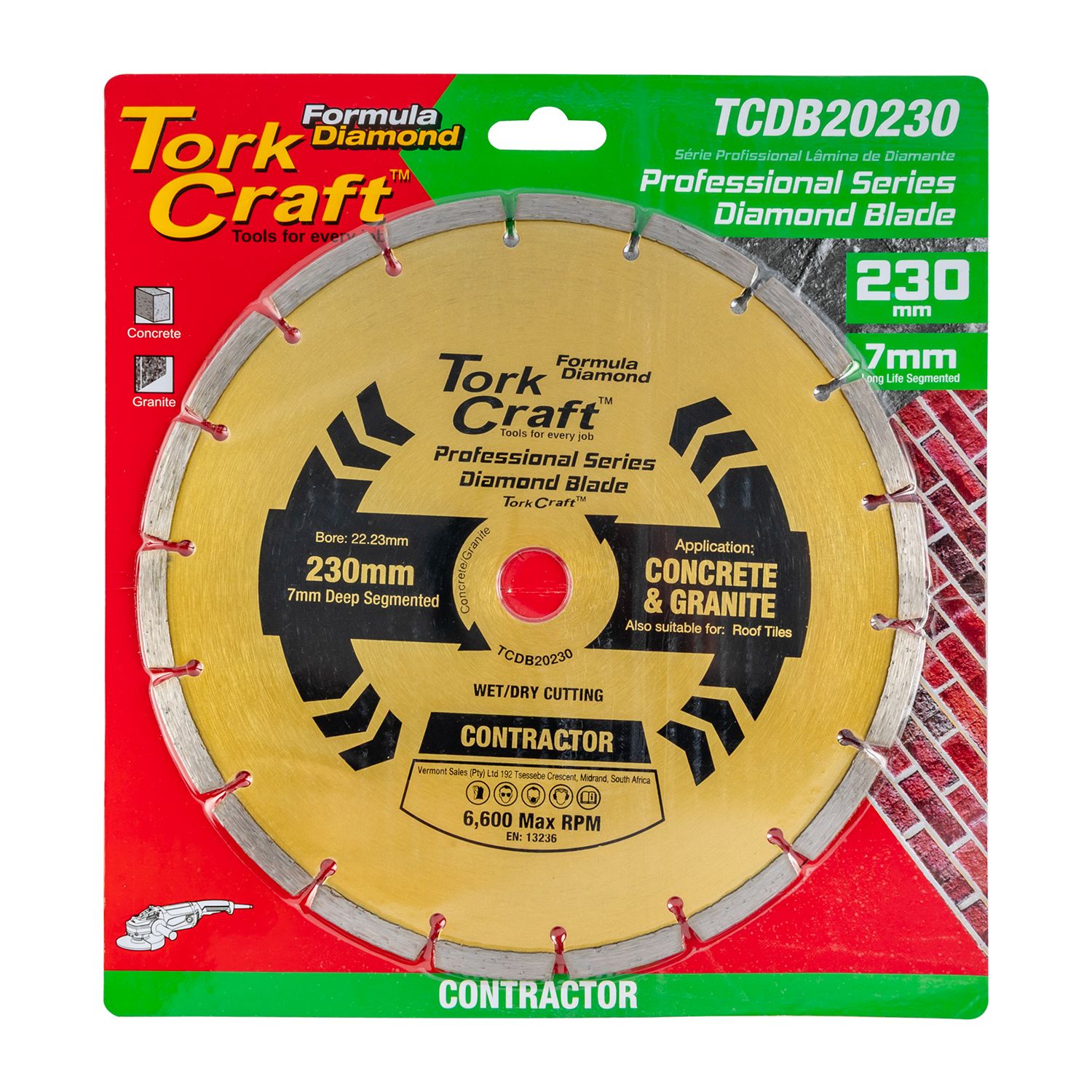 Diamond Blade 230mm Segmented Profesional