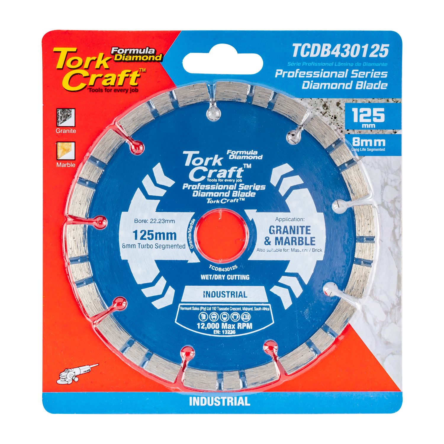 Diamond Blade 125 X 22.22mm Turbo/segm.laser