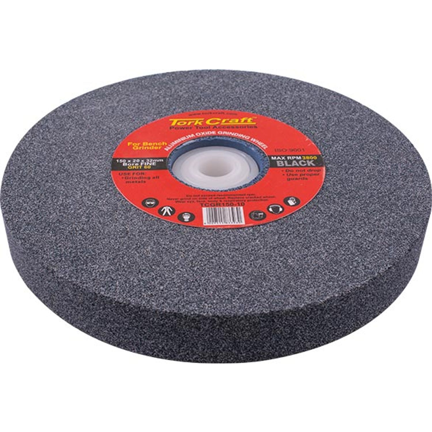 Grinding Wheel 150x20x32mm Bore 60gr W/bushes For B/g Black