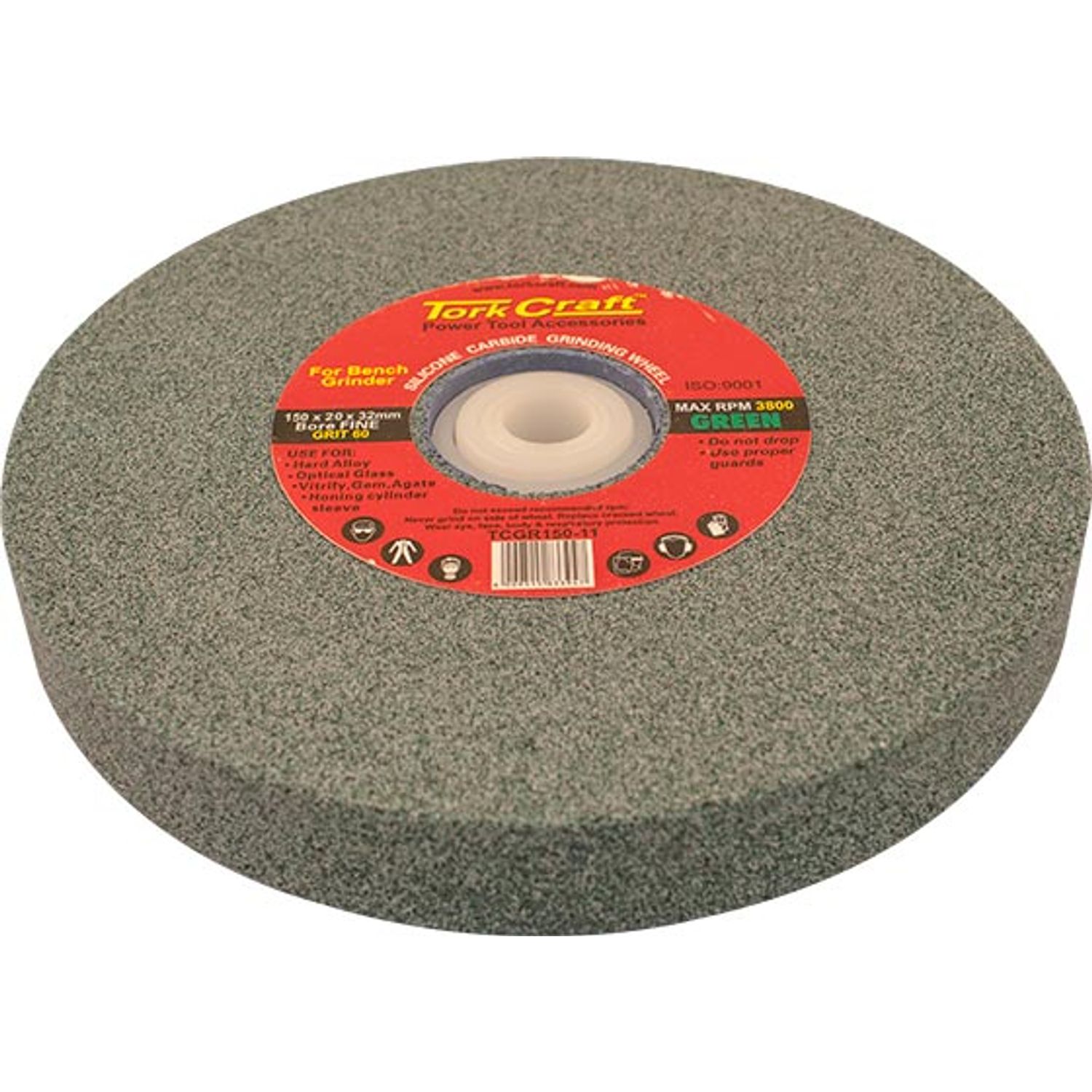Grinding Wheel 150x20x32mm Bore 60gr W/bushes For B/g Green
