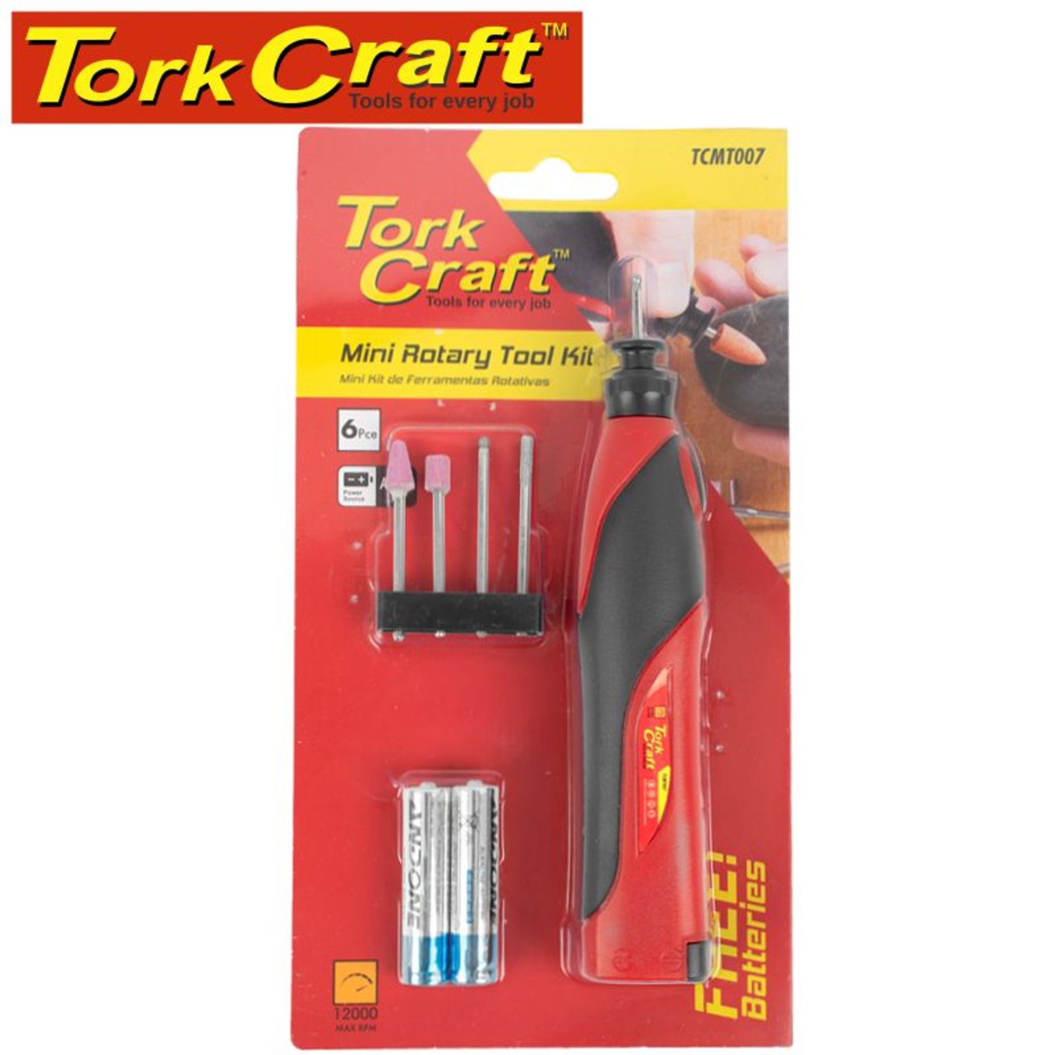 Mini Rotary Tool Kit 5pc 3v 2 X Aaa Bat Incl.